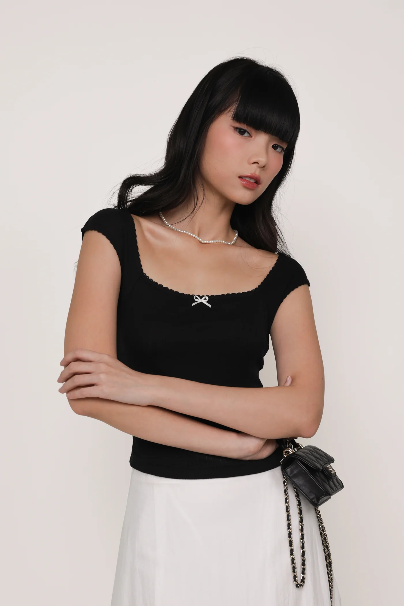 Nikolas Lounge Ribbon Basic Top - Image 12