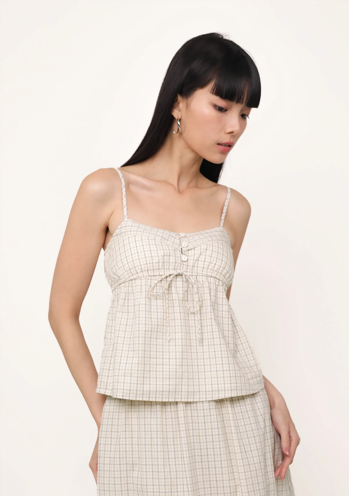 Nora Babydoll Padded Top (Plaid) - Image 14