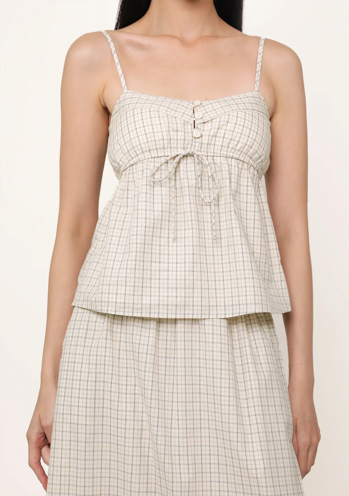 Nora Babydoll Padded Top (Plaid) - Image 15