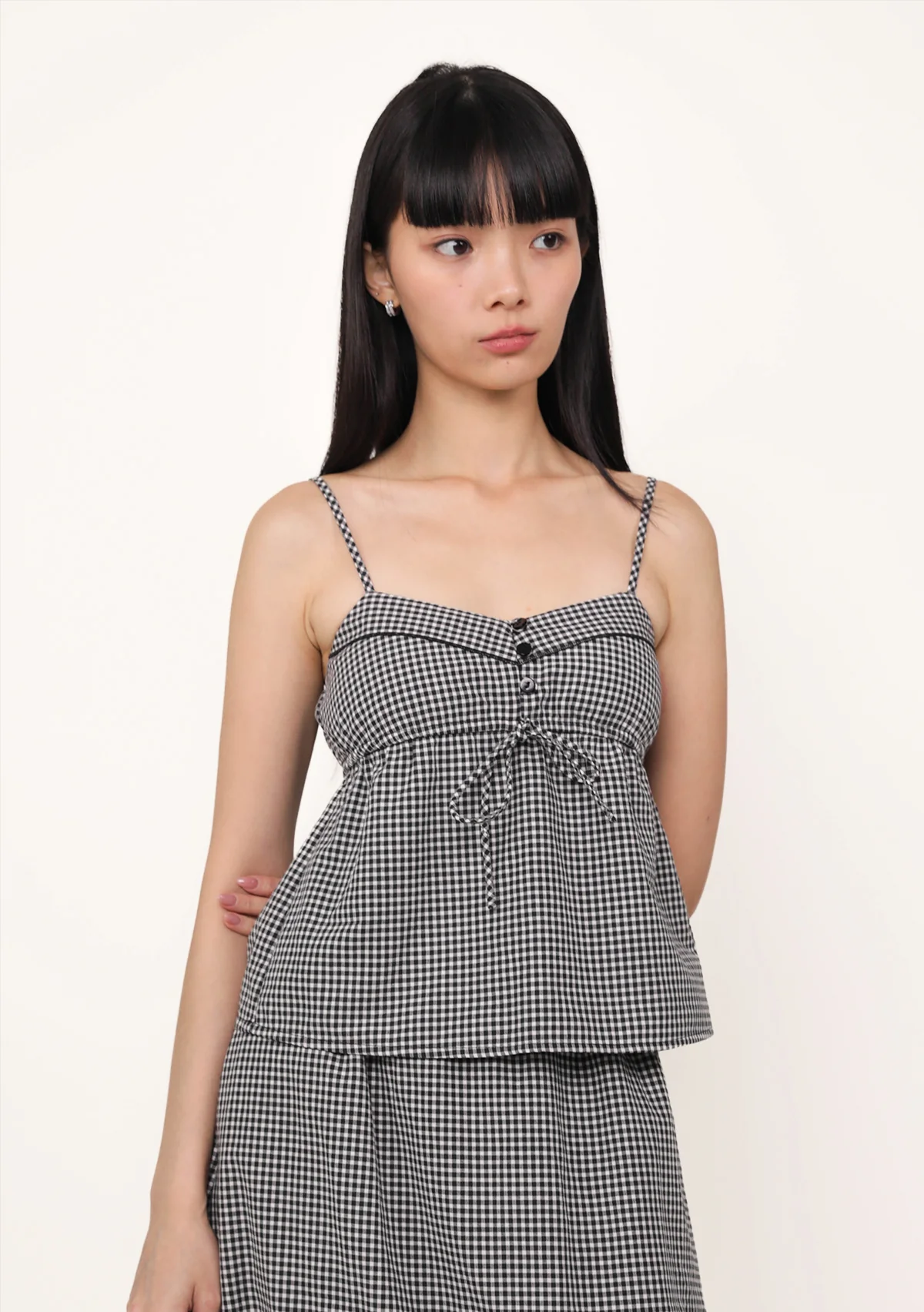 Nora Babydoll Padded Top (Plaid) - Image 9