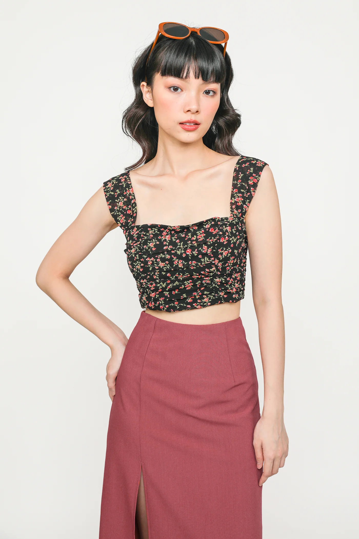 Nyla Front Slit Midi Skirt - Image 11