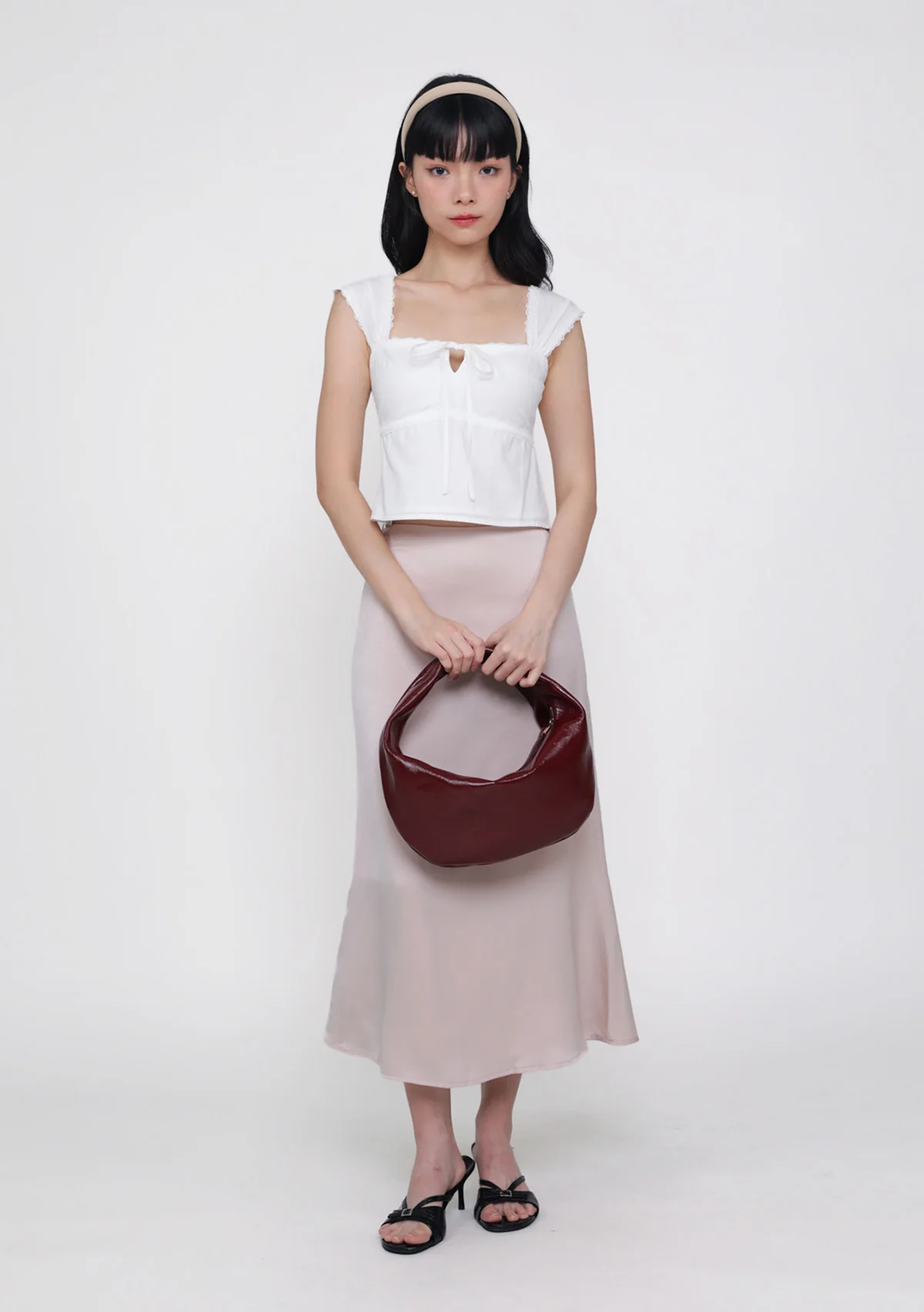 Nyu Ribbon Lace Trim Padded Top - Image 7