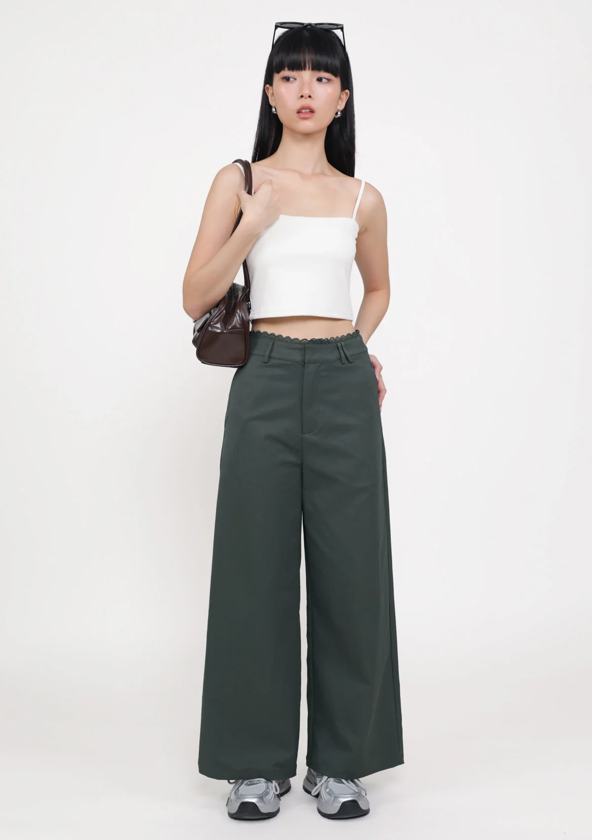 Olivia Lace Trim Wide Leg Pants - Image 4