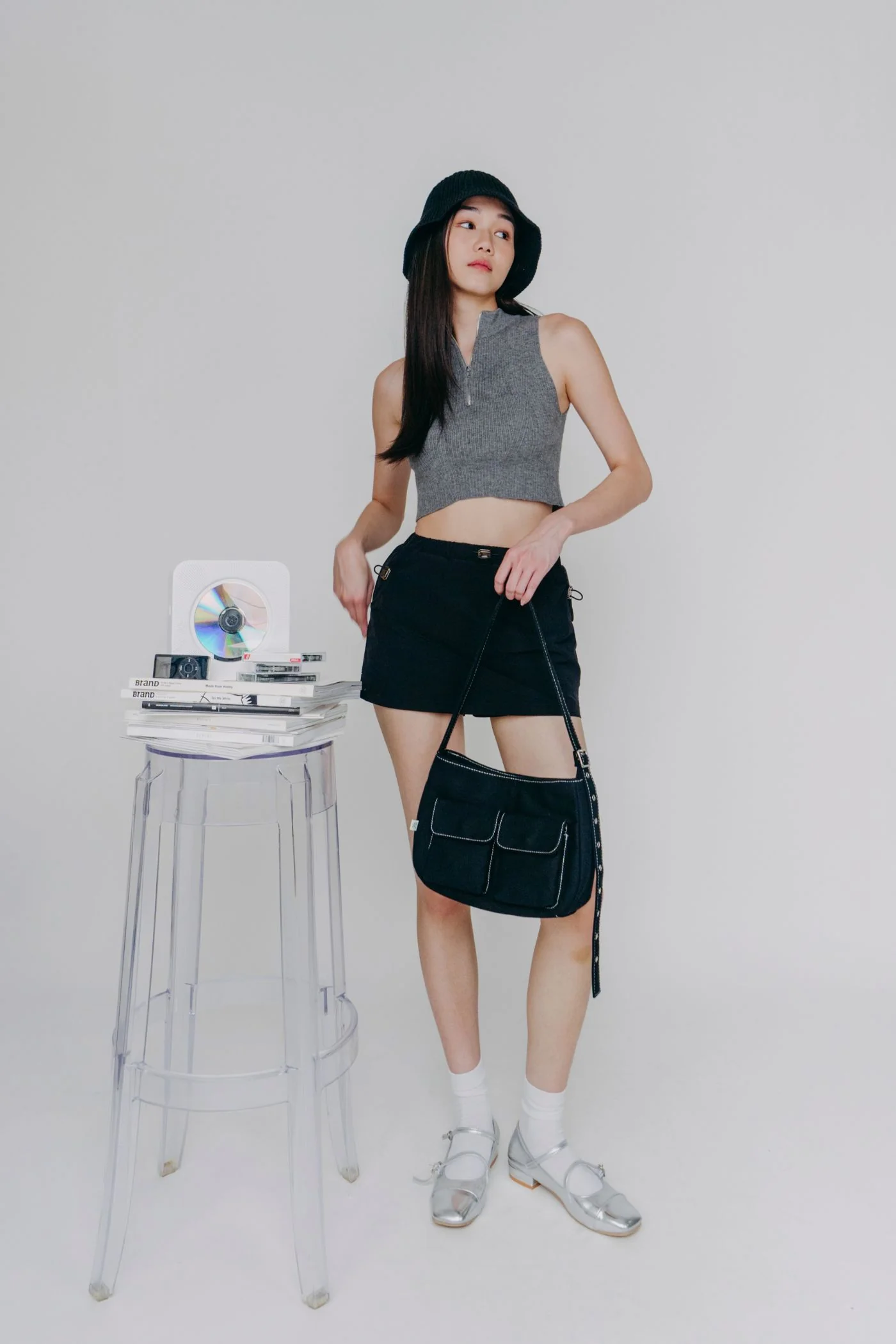 Ophir Zip Up Knit Top