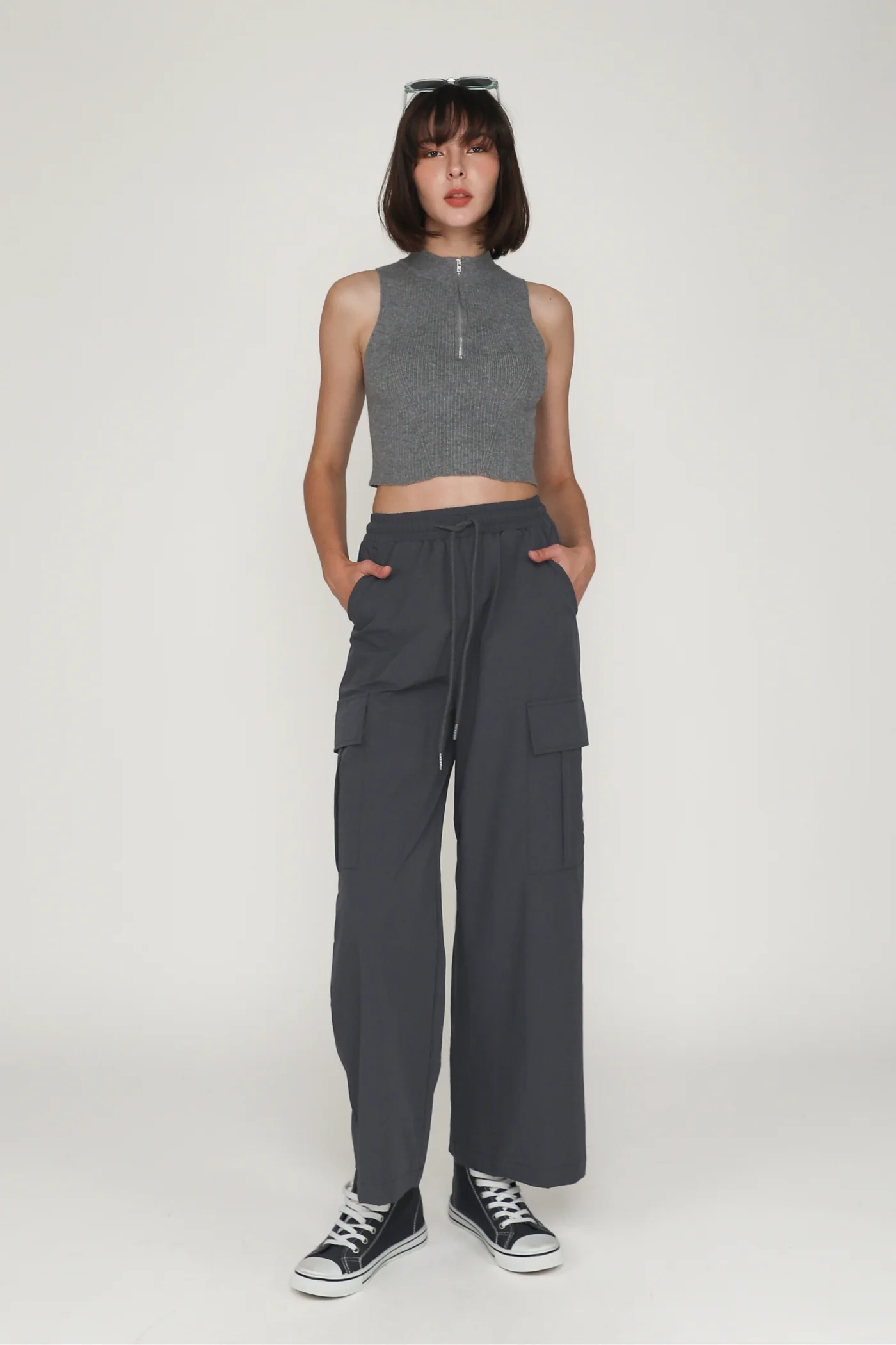Ophir Zip Up Knit Top - Image 2