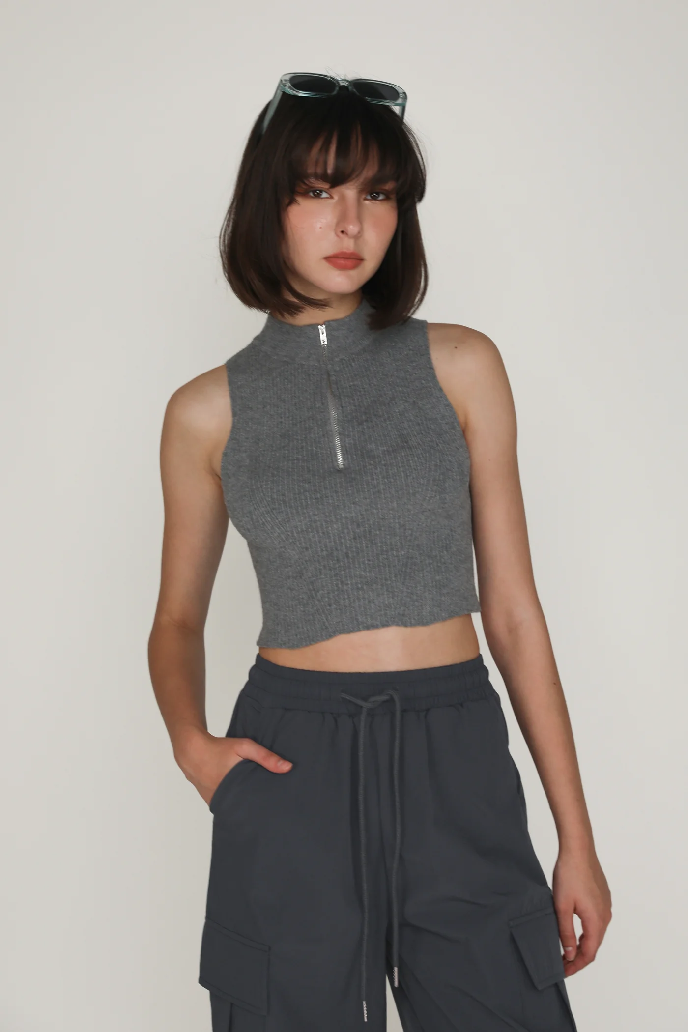 Ophir Zip Up Knit Top - Image 3