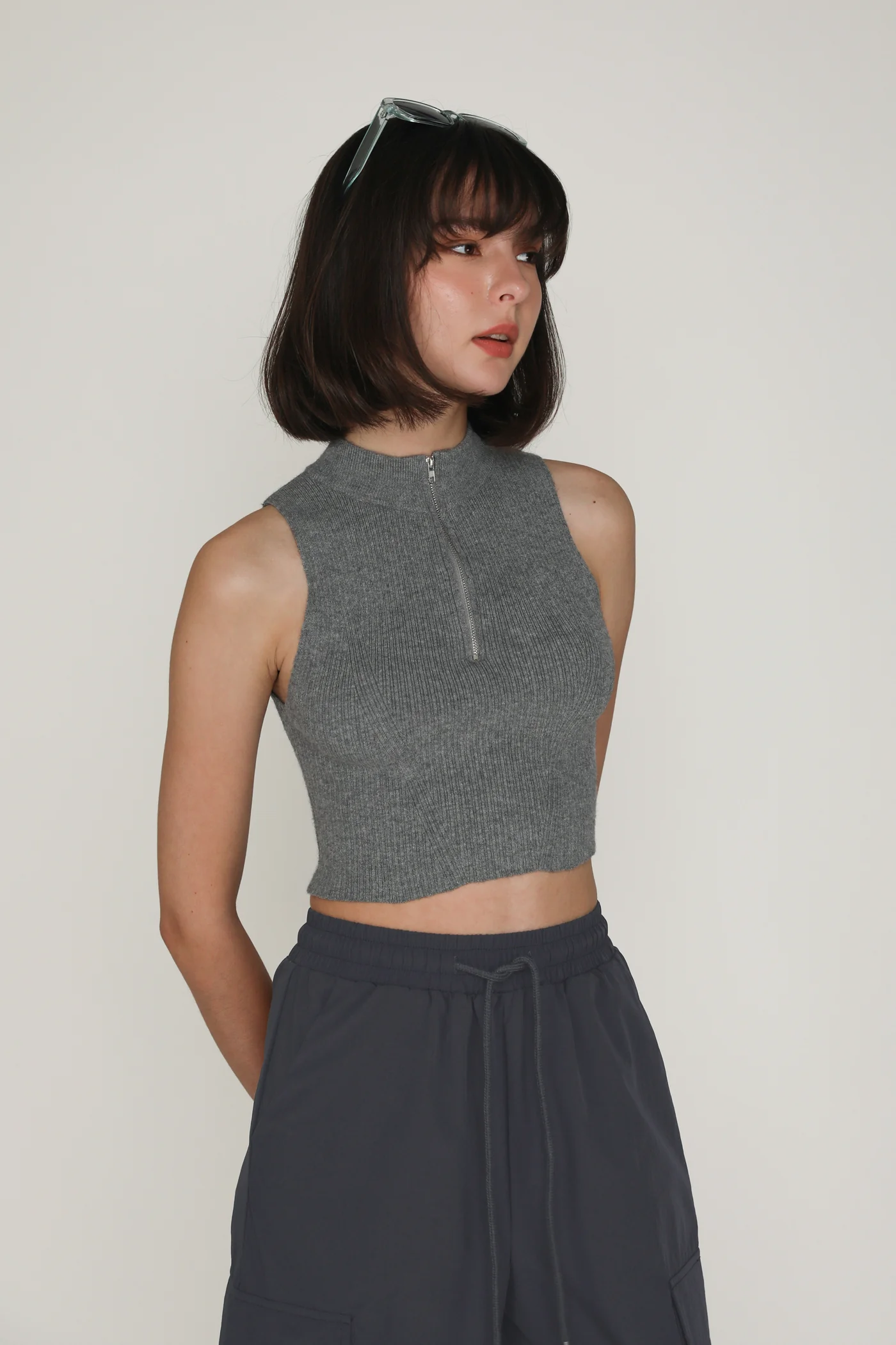 Ophir Zip Up Knit Top - Image 5
