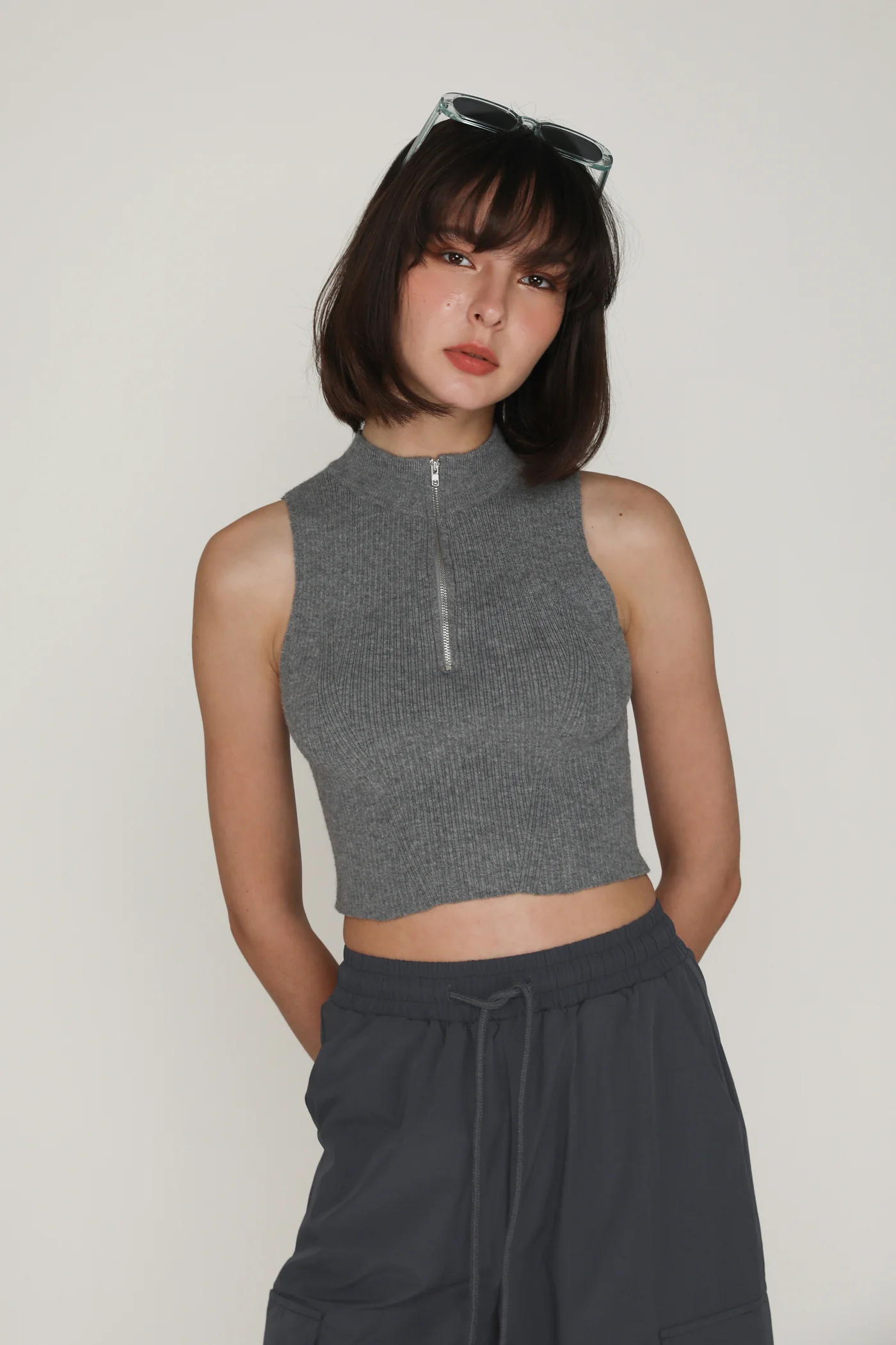 Ophir Zip Up Knit Top - Image 6