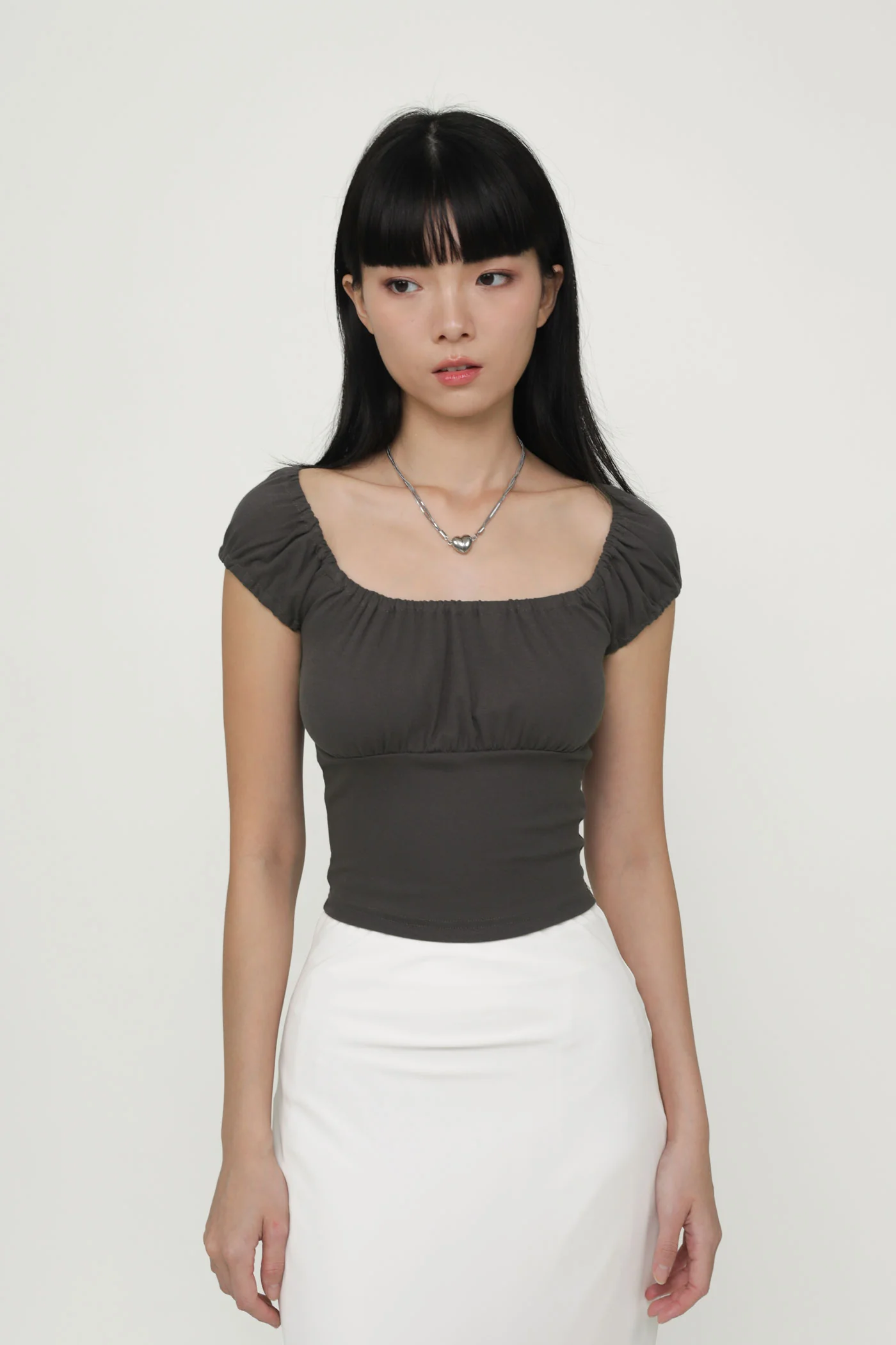 Pamela Ruched Basic Top - Image 15