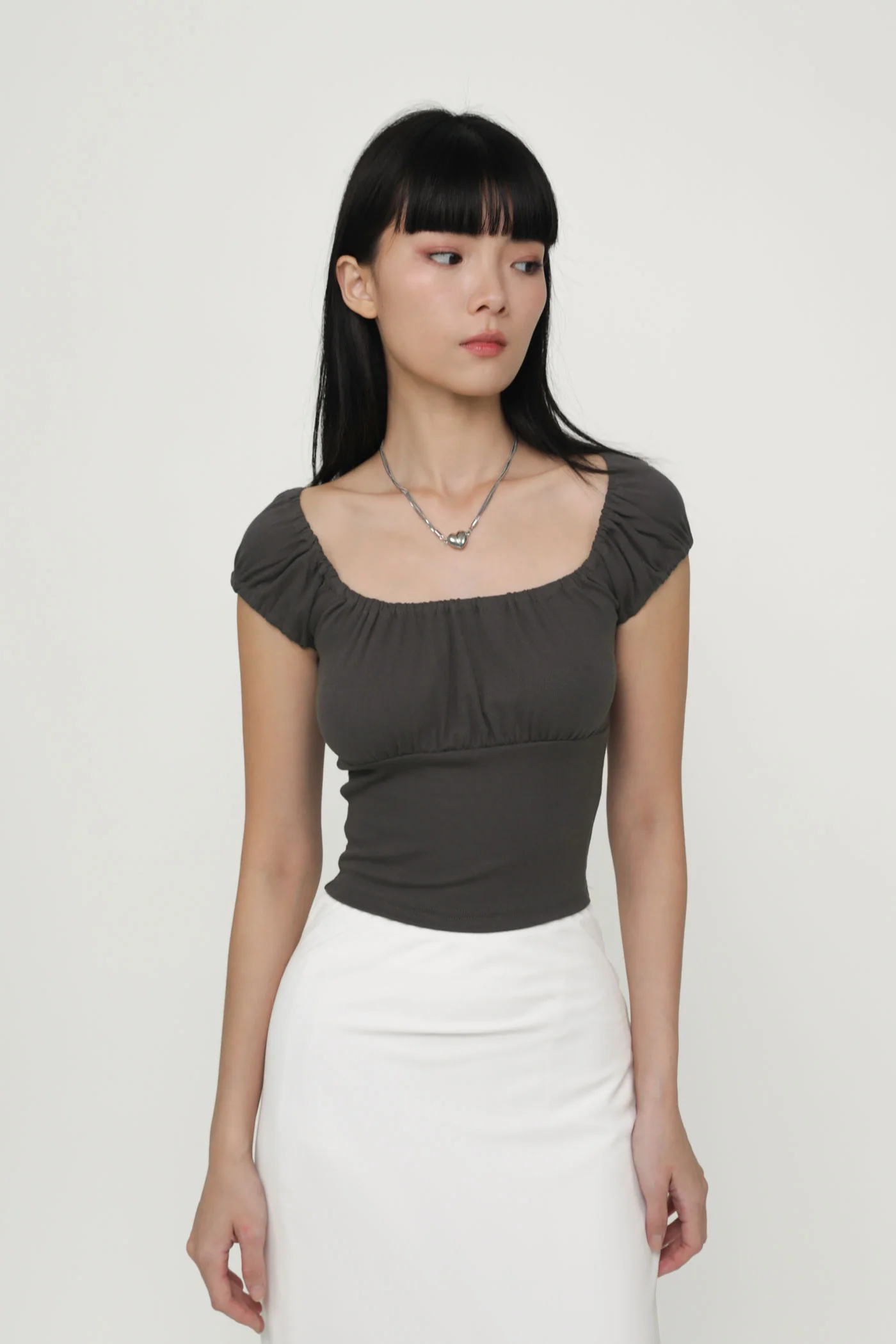 Pamela Ruched Basic Top - Image 17
