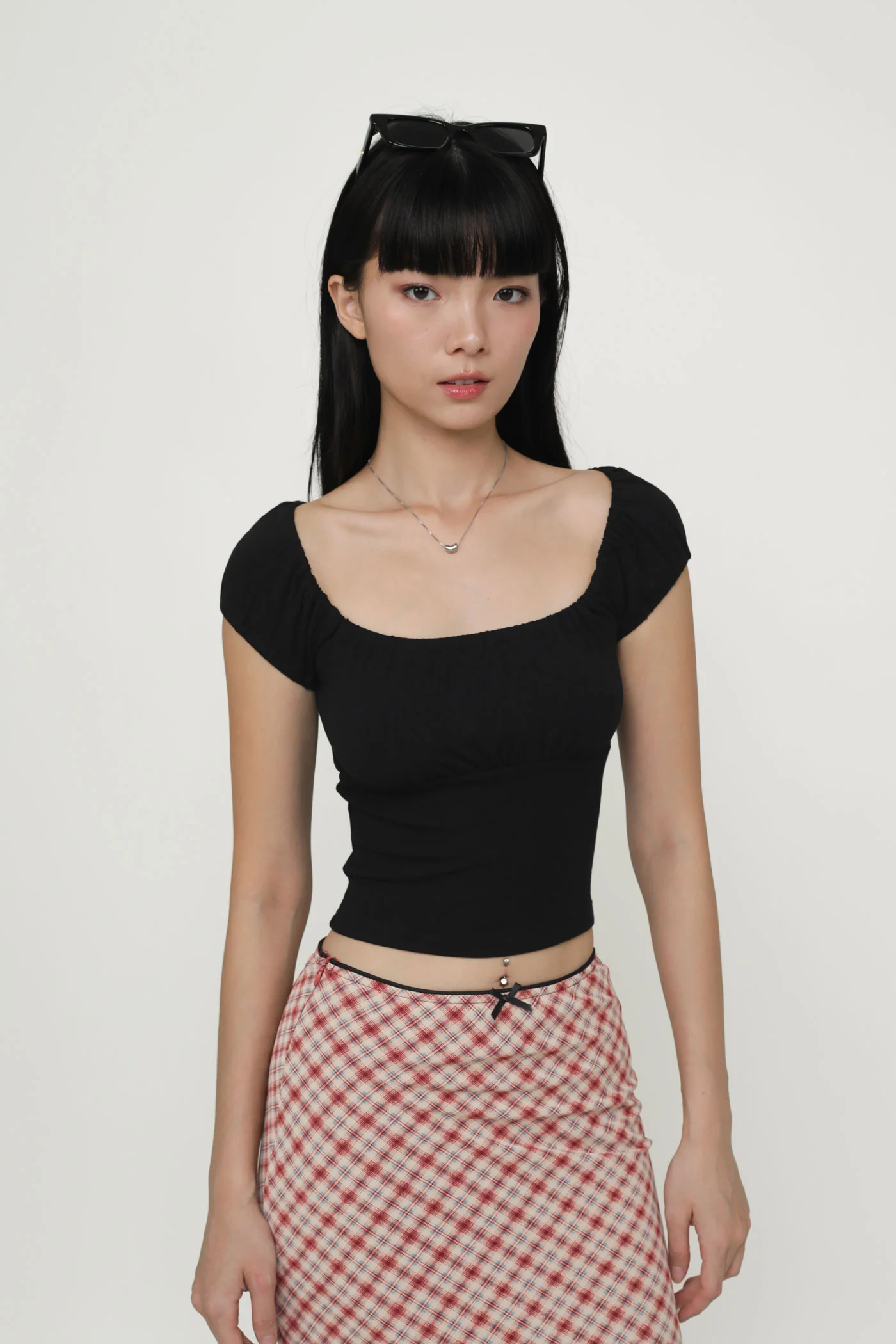 Pamela Ruched Basic Top - Image 3