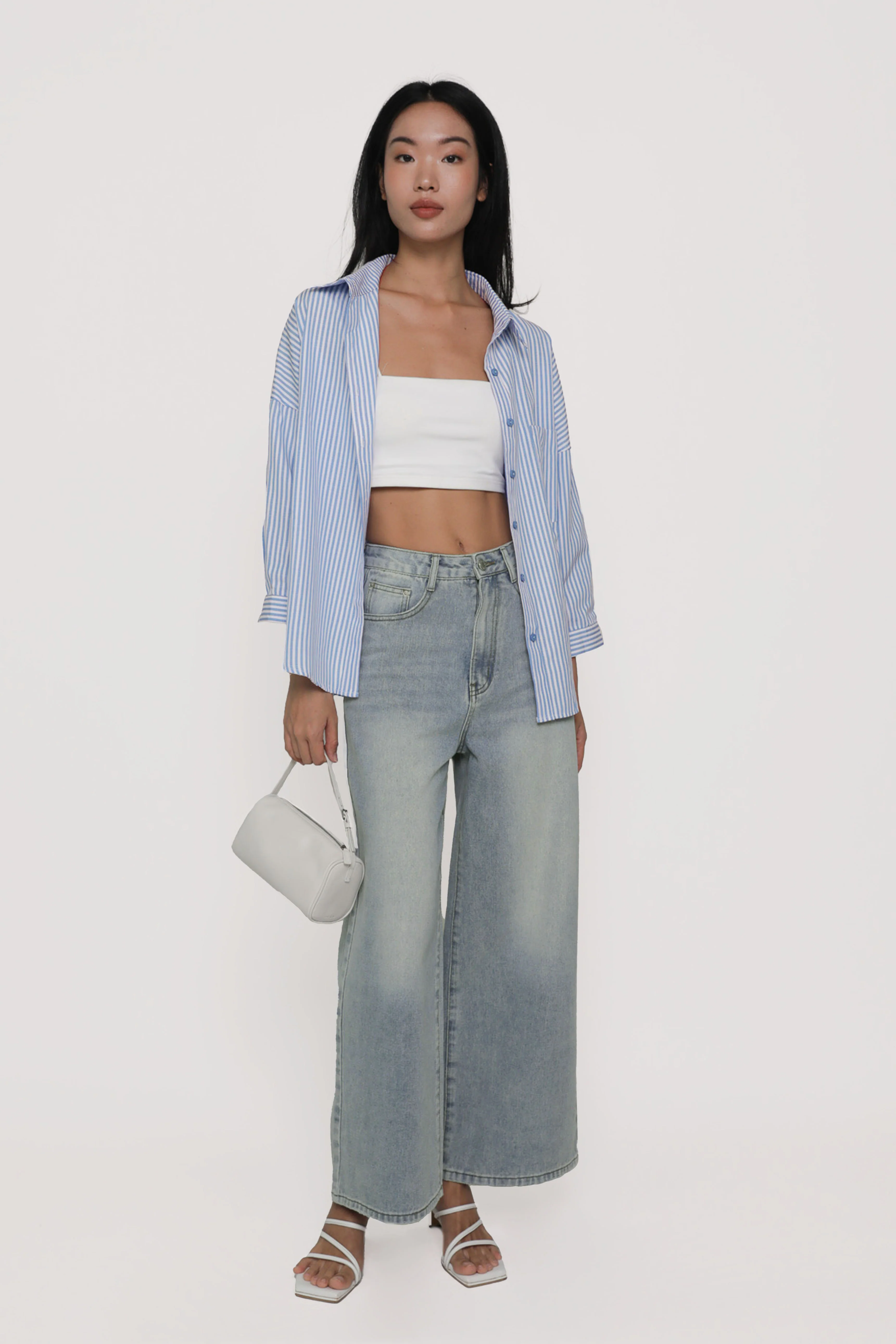Petite Benjamin Wide Leg Denim Jeans - Image 18