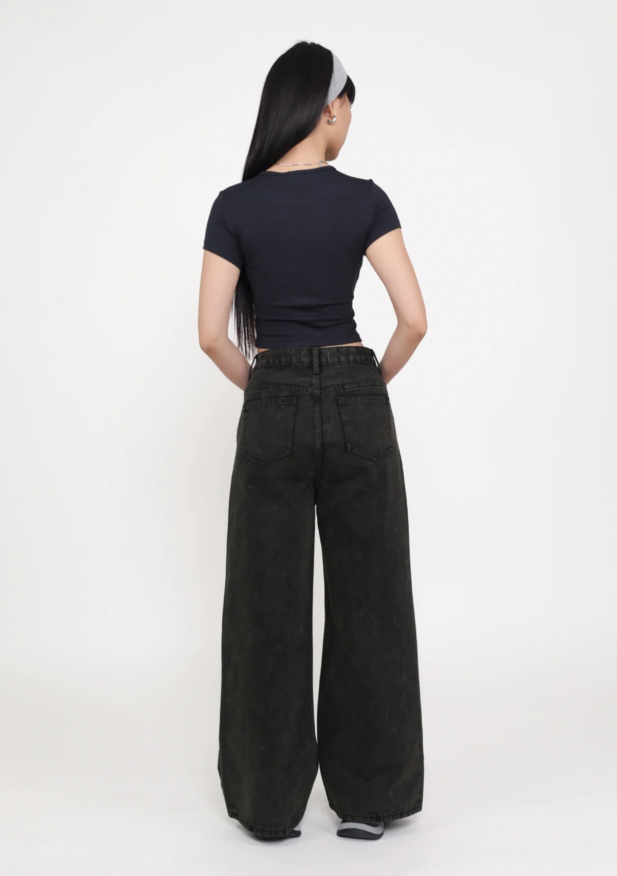 Petite Benjamin Wide Leg Denim Jeans - Image 47