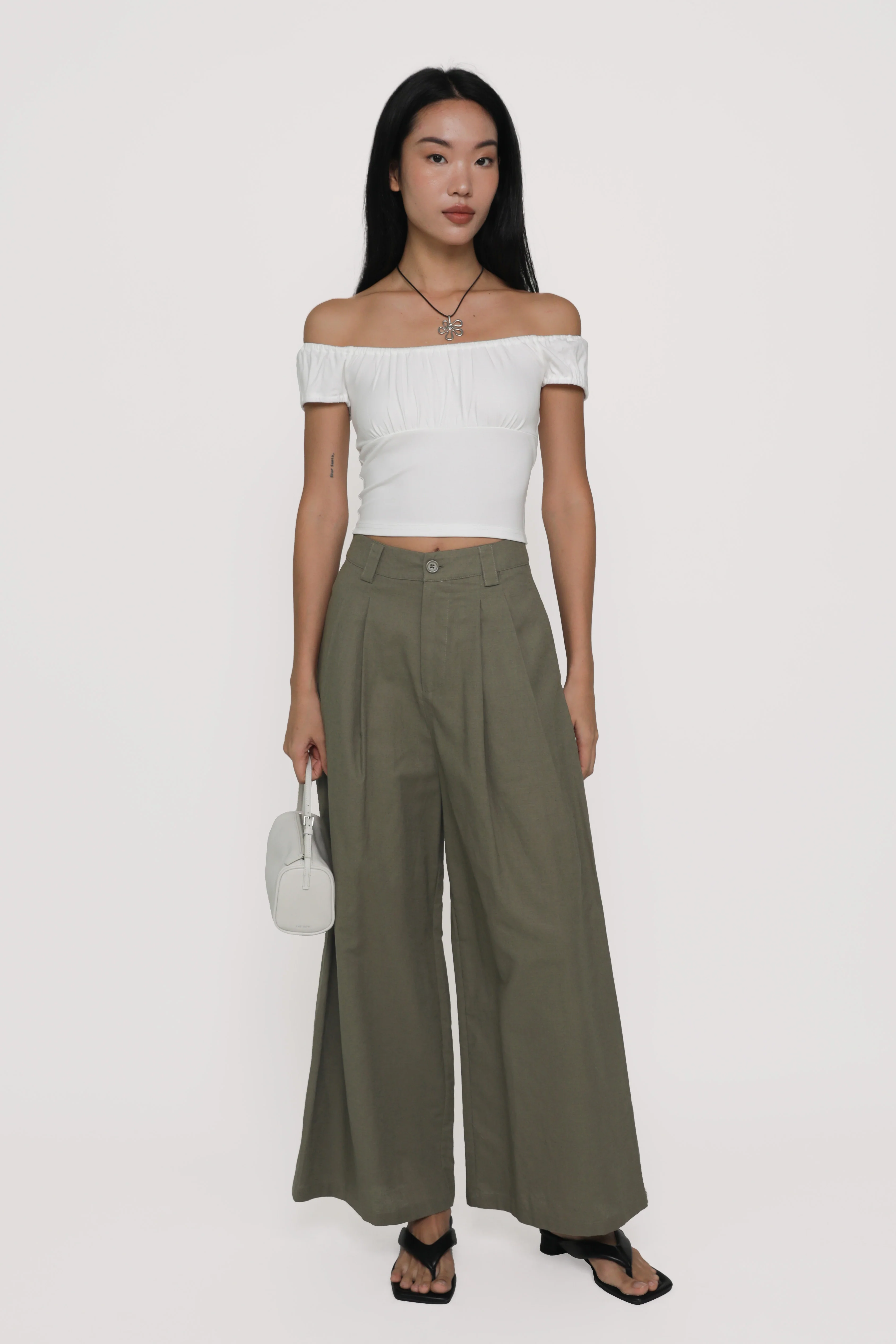 Petite Camila Wide Leg Linen Pants - Image 20