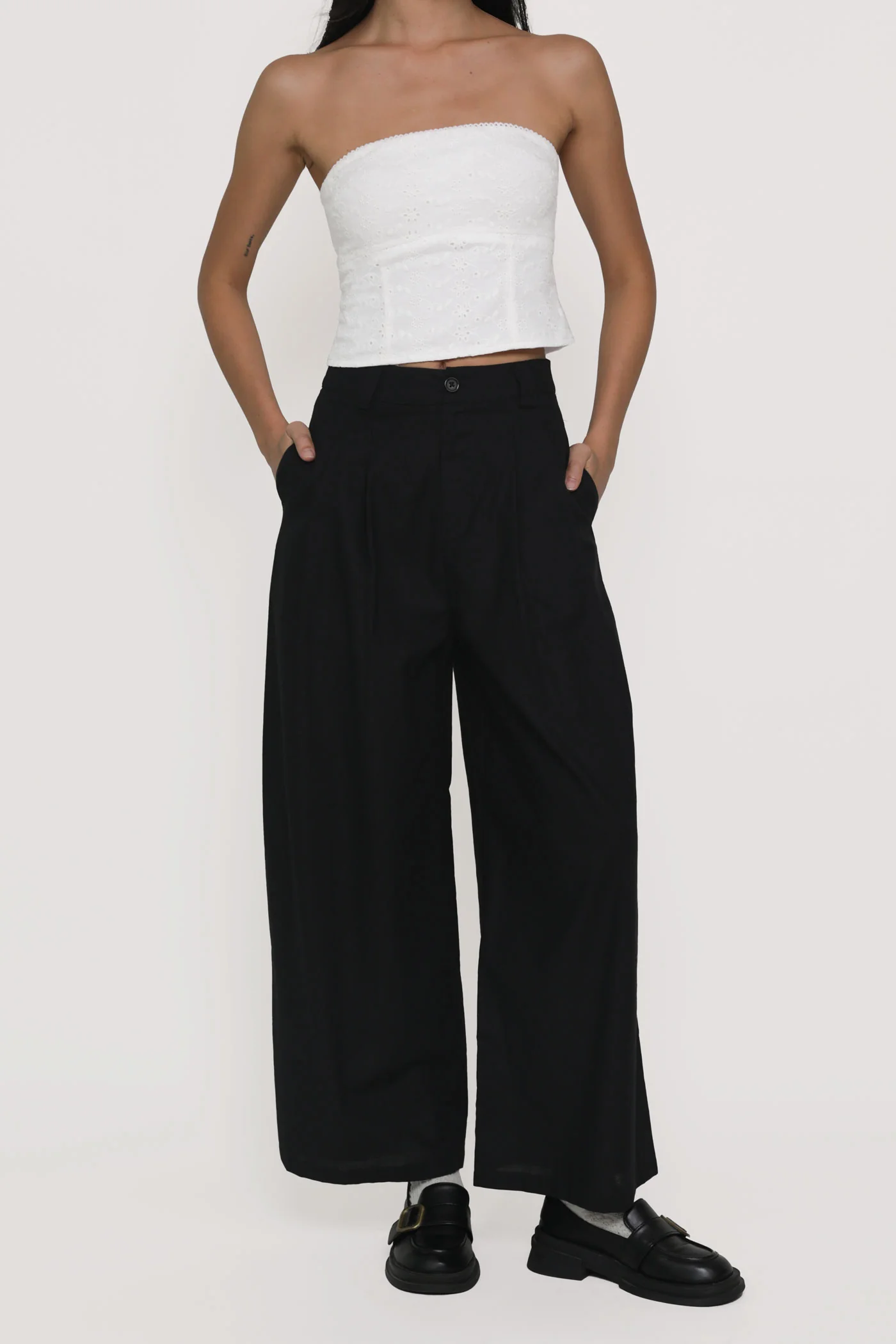 Petite Camila Wide Leg Linen Pants - Image 6