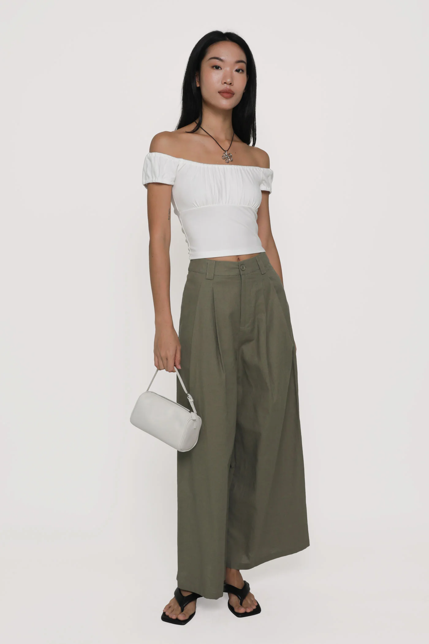 Petite Camila Wide Leg Linen Pants - Image 8