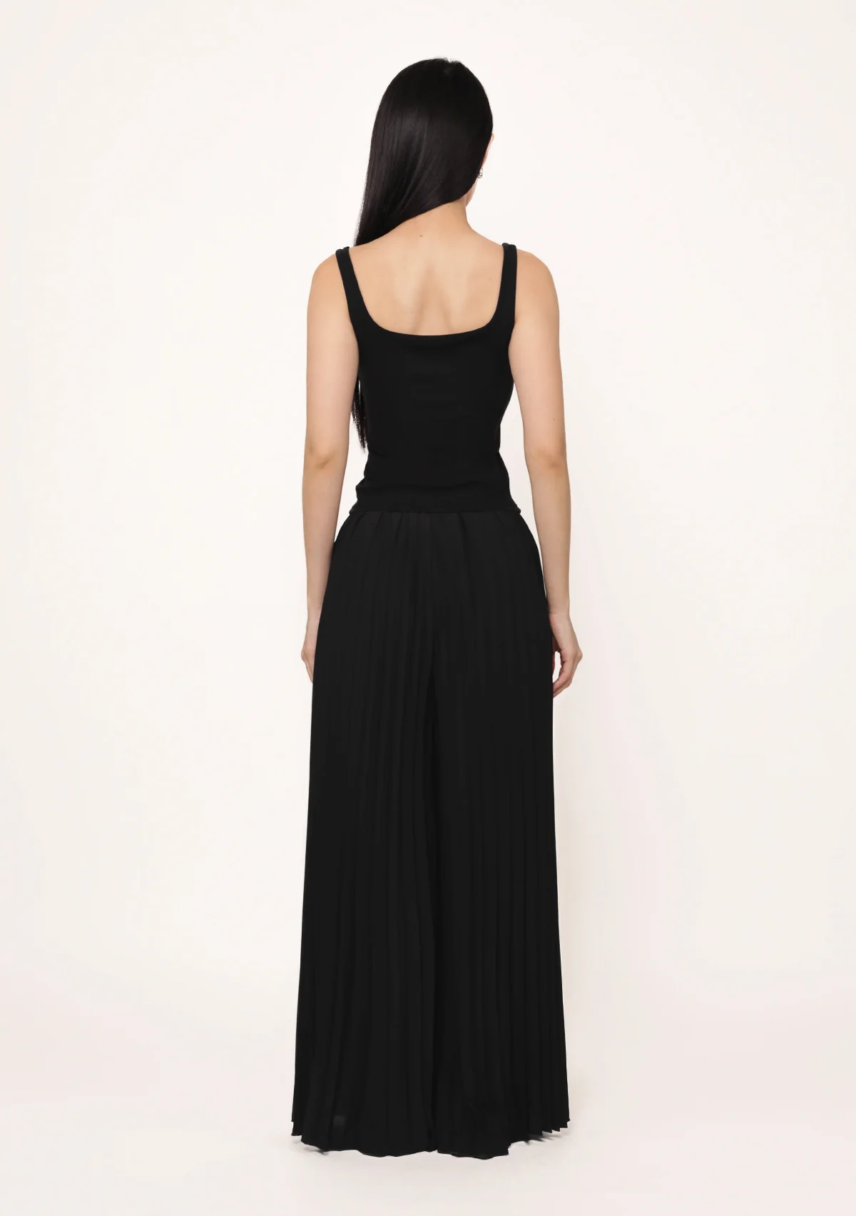 Petite Caprina Pleated Wide Leg Pants - Image 15