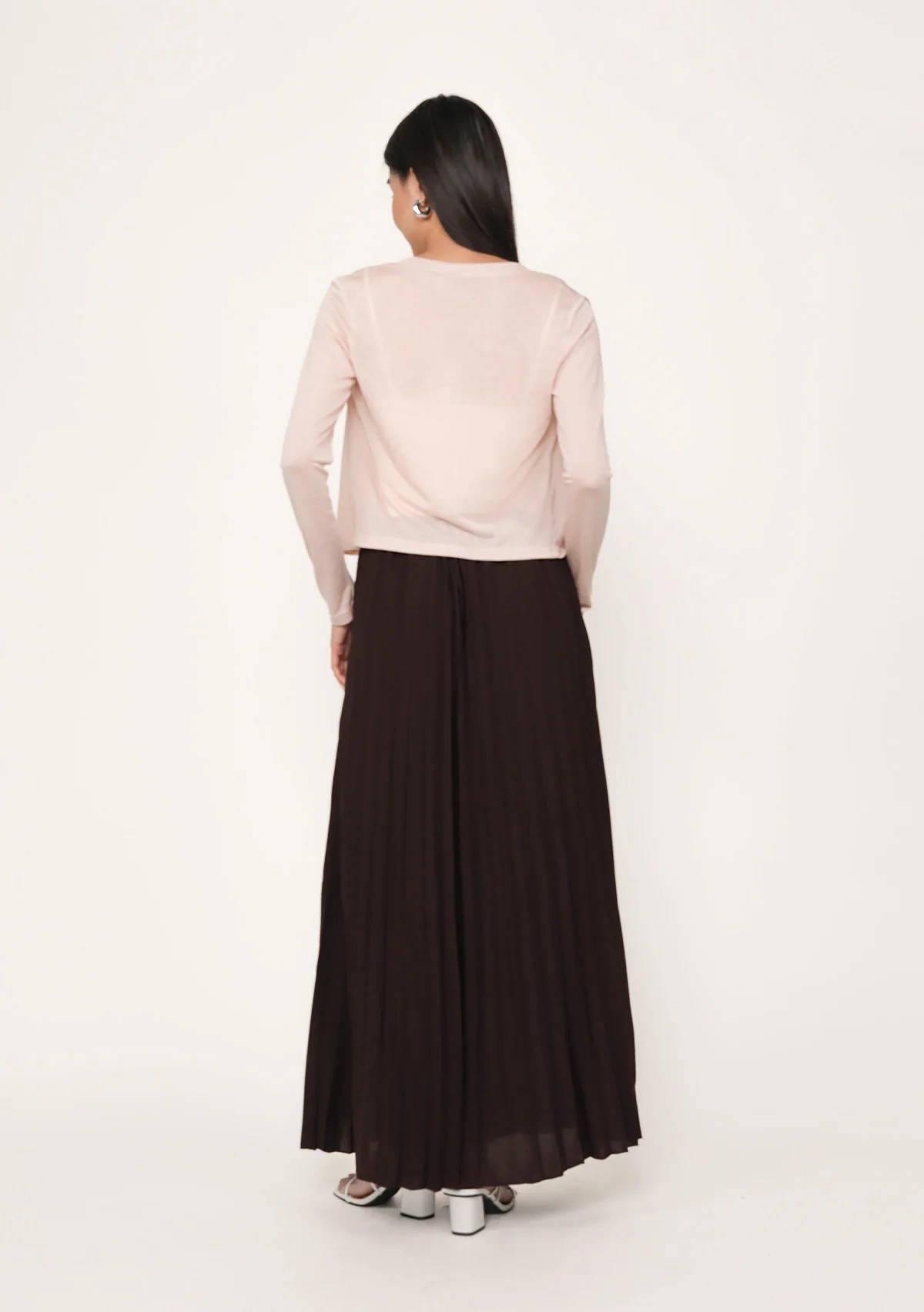 Petite Caprina Pleated Wide Leg Pants - Image 7