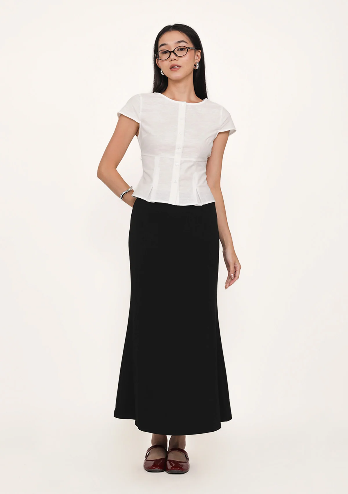 Petite Colette Bias Cut Maxi Skirt