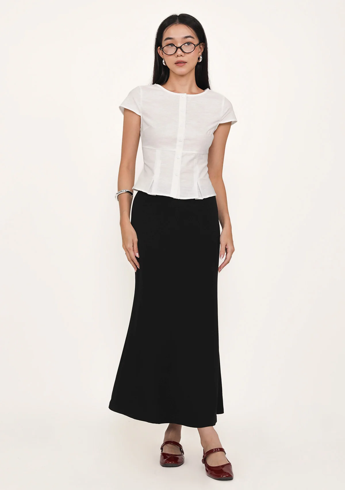 Petite Colette Bias Cut Maxi Skirt - Image 5