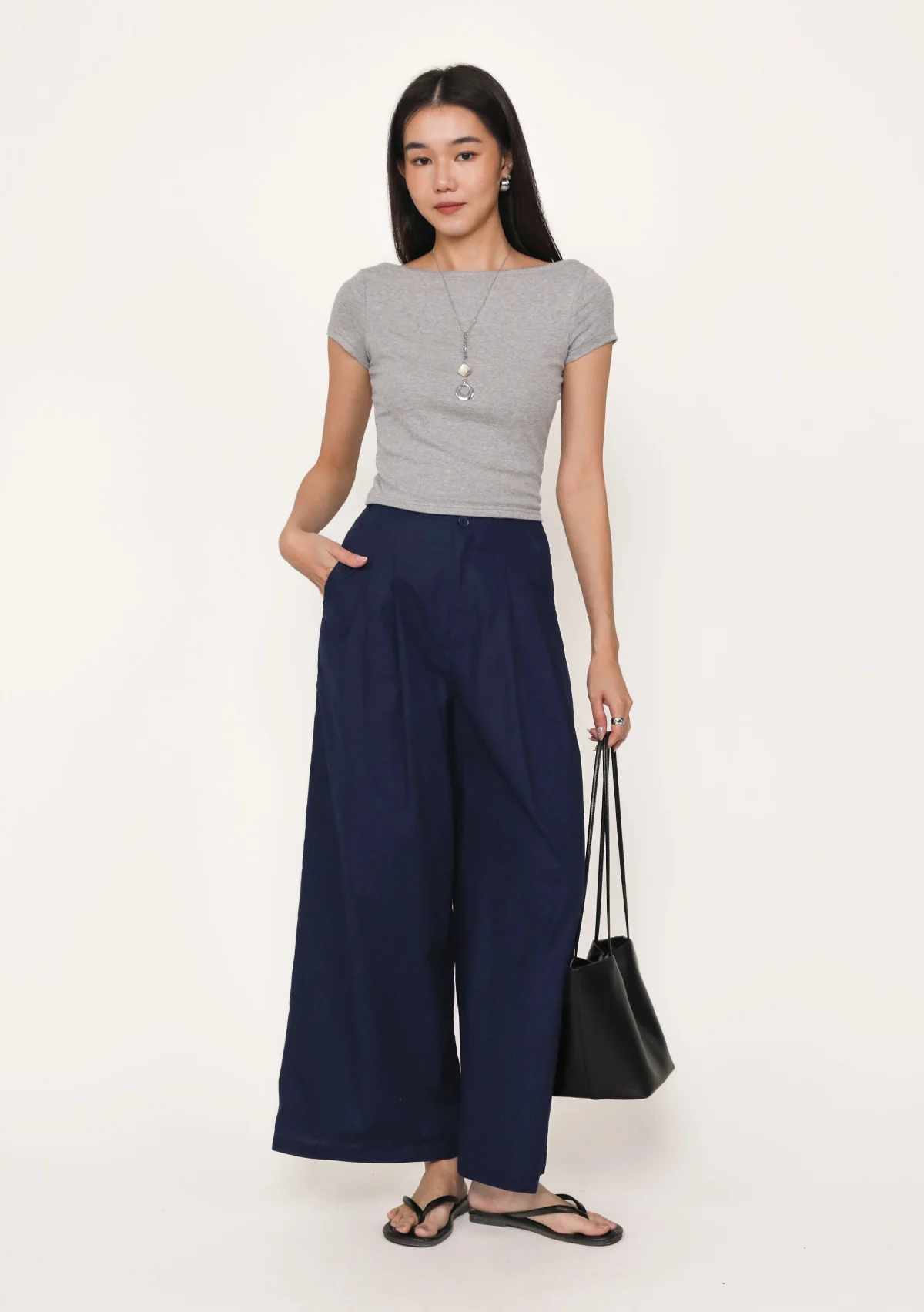 Denzel Linen Wide Leg Pants - Image 2