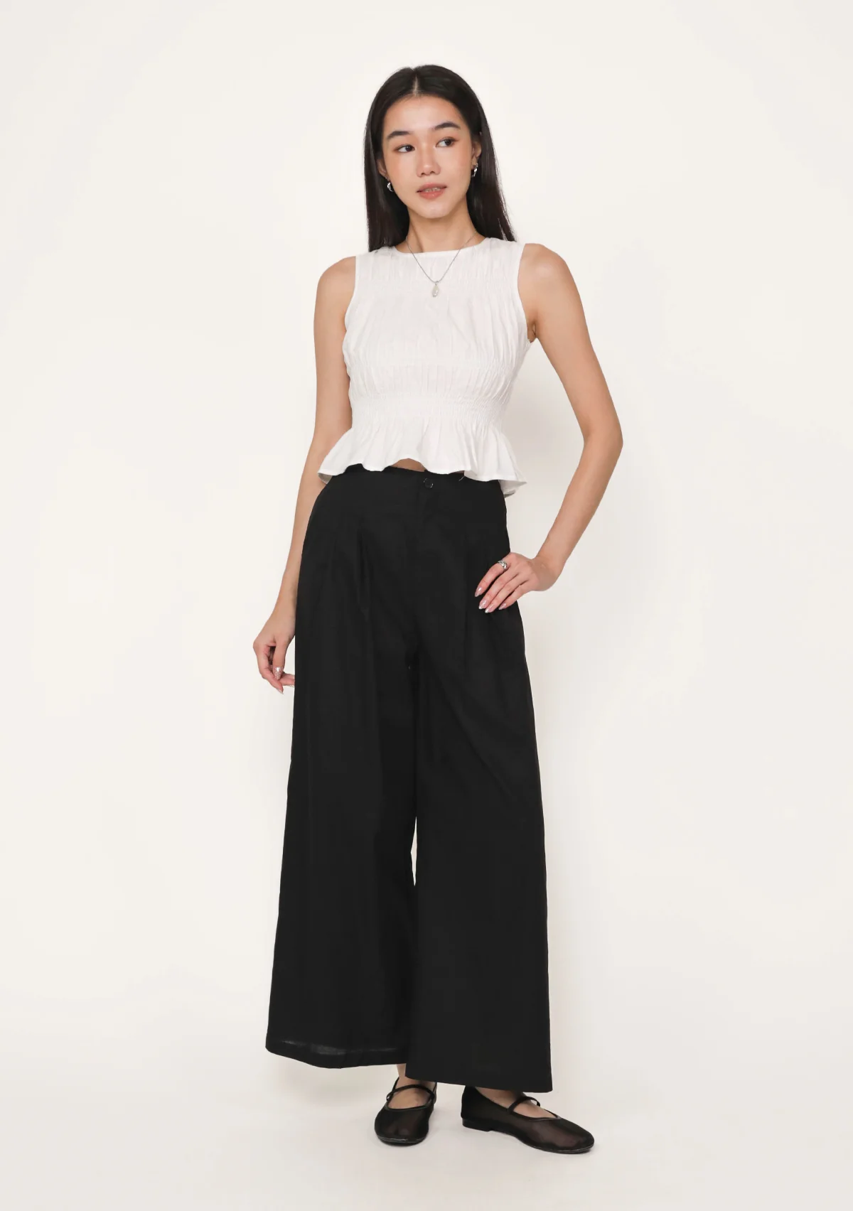 Denzel Linen Wide Leg Pants - Image 6