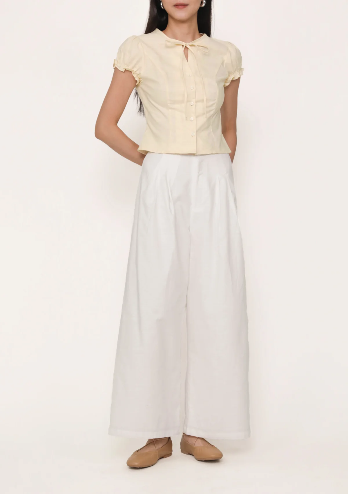 Denzel Linen Wide Leg Pants - Image 13