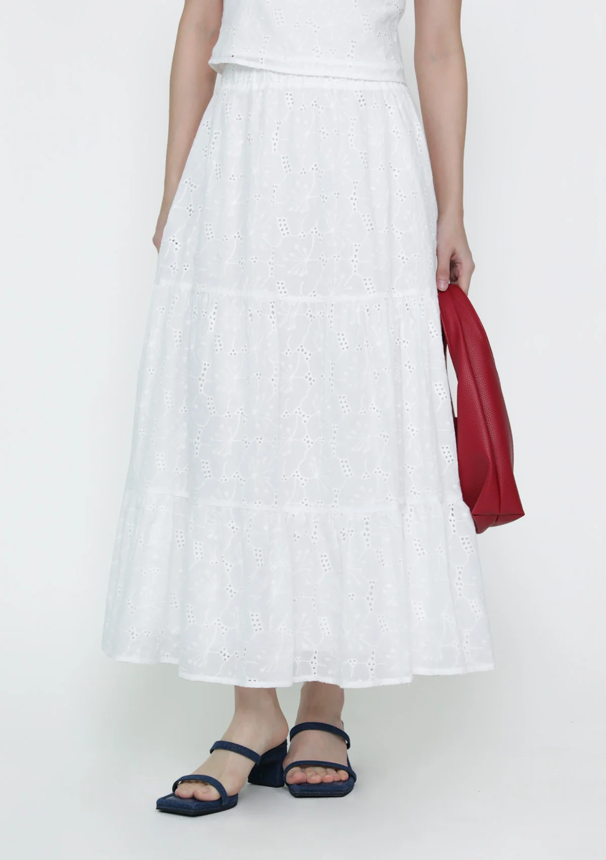Petite Jardin Tiered Skirt (Eyelet) - Image 2