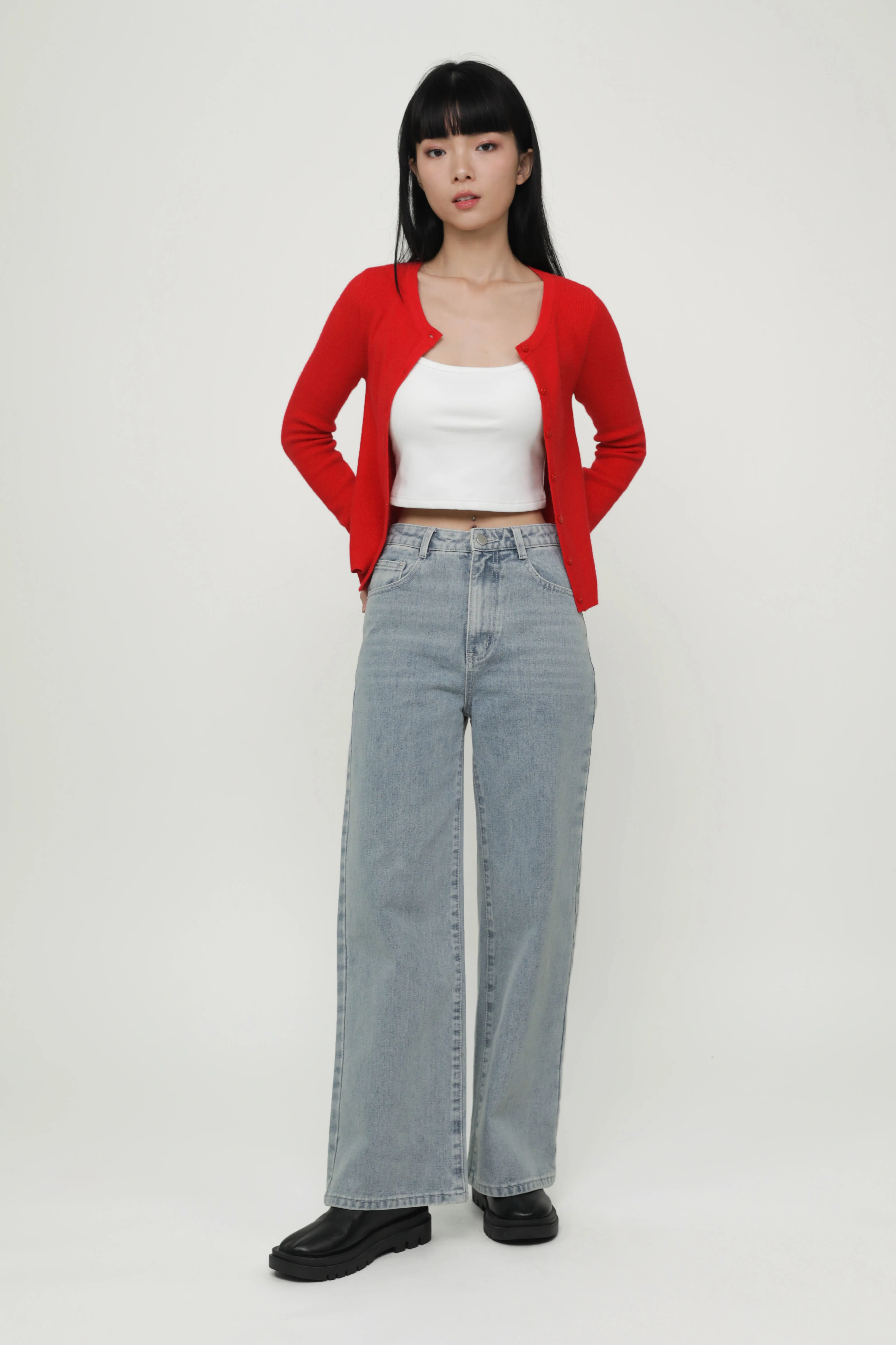 Petite Klaude Straight Leg Denim Jeans Version 2 - Image 27