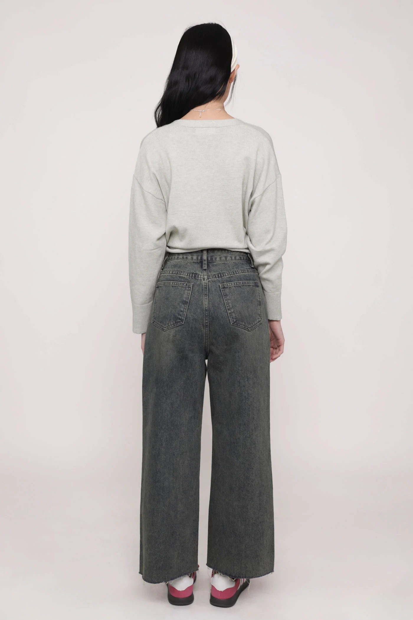 Petite Louise Frayed Hem Denim Jeans Version 2 - Image 7