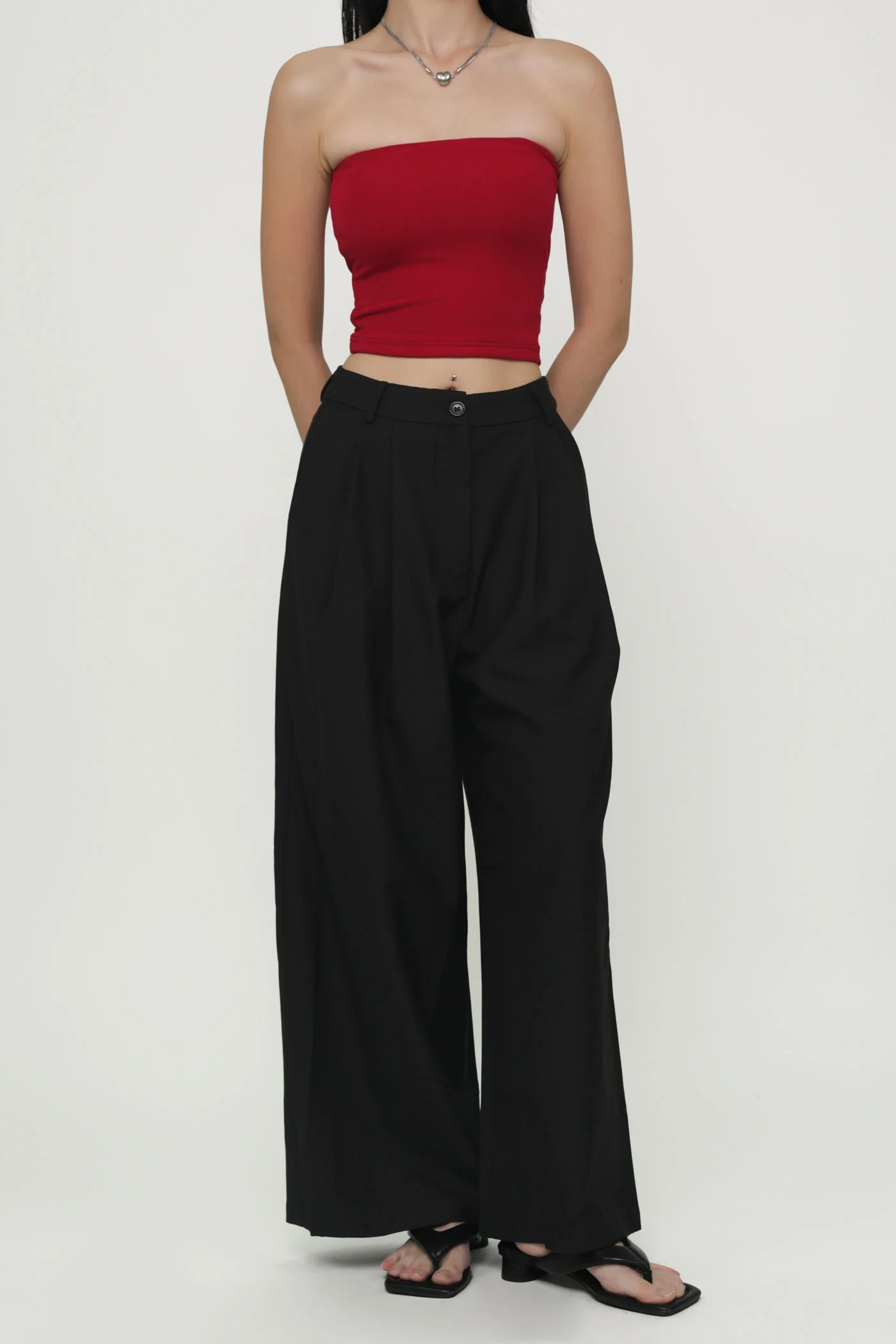 Petite Zena Tailored Pleated Pants - Image 19