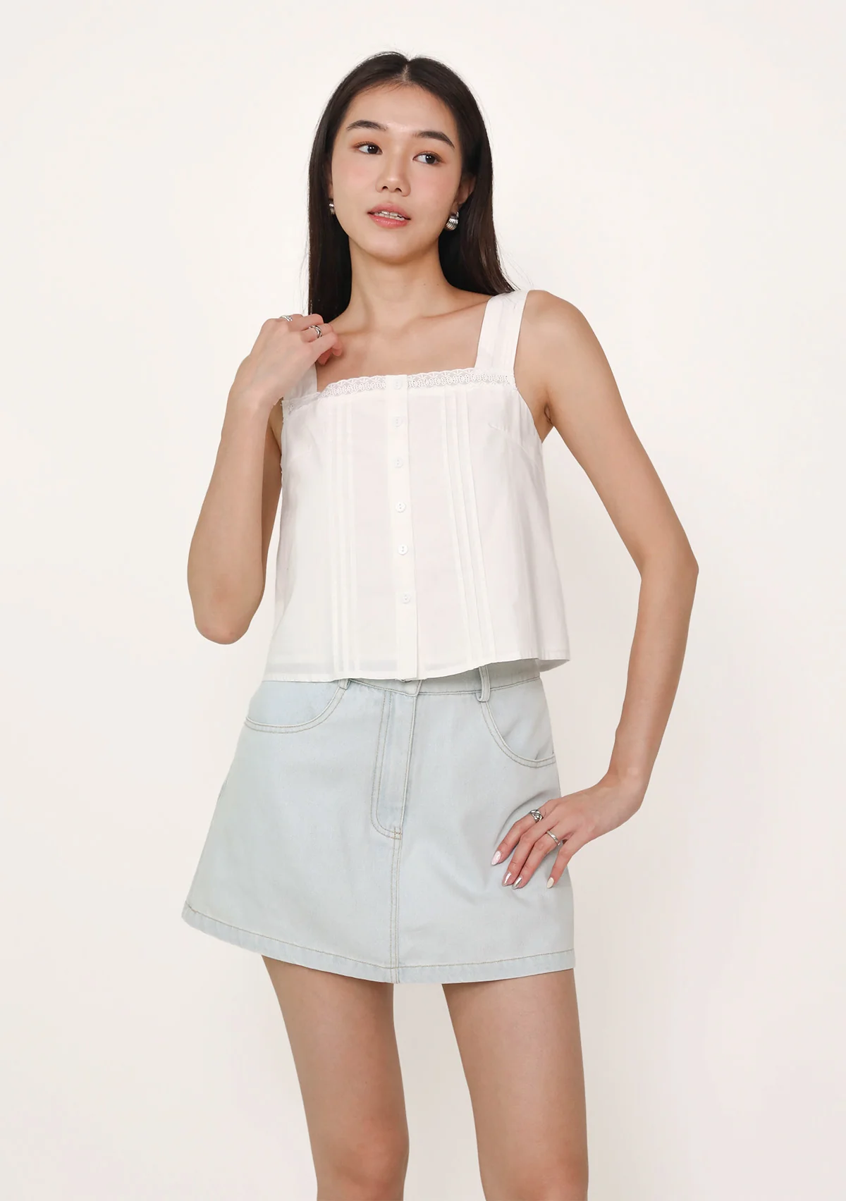 Peyton Denim Skorts - Image 8