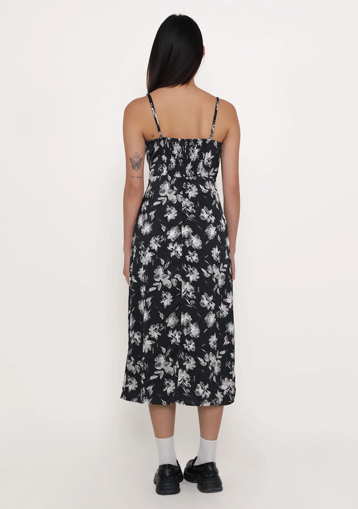 Phoebe Ribbon Padded Dress (Floral) - Image 10