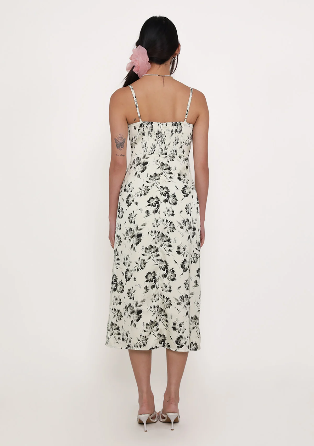 Phoebe Ribbon Padded Dress (Floral) - Image 6