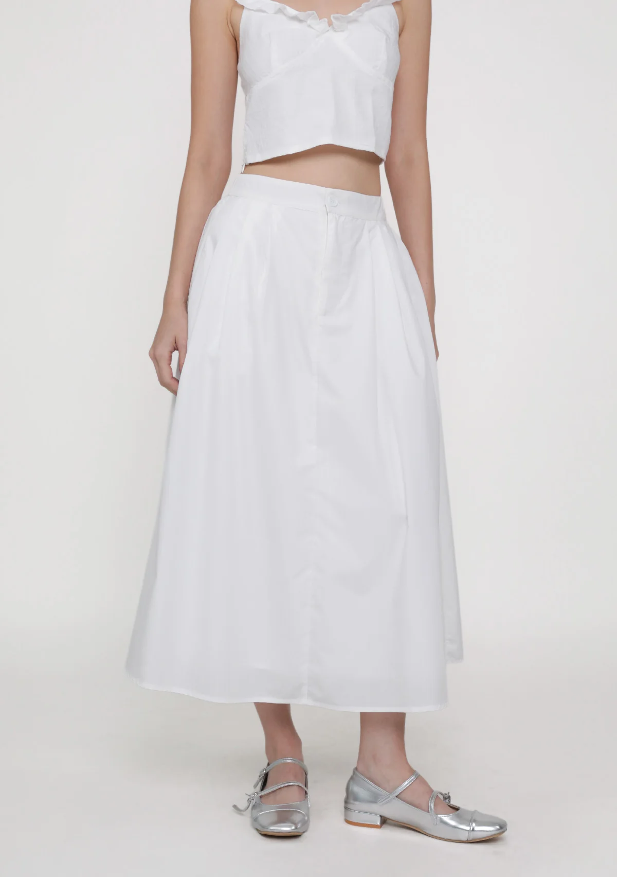 Livvie Pleated Flare Skirt - Image 10