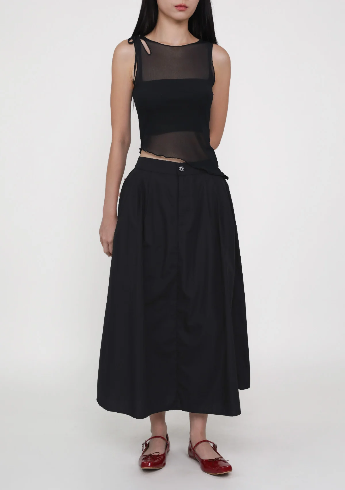 Livvie Pleated Flare Skirt - Image 14