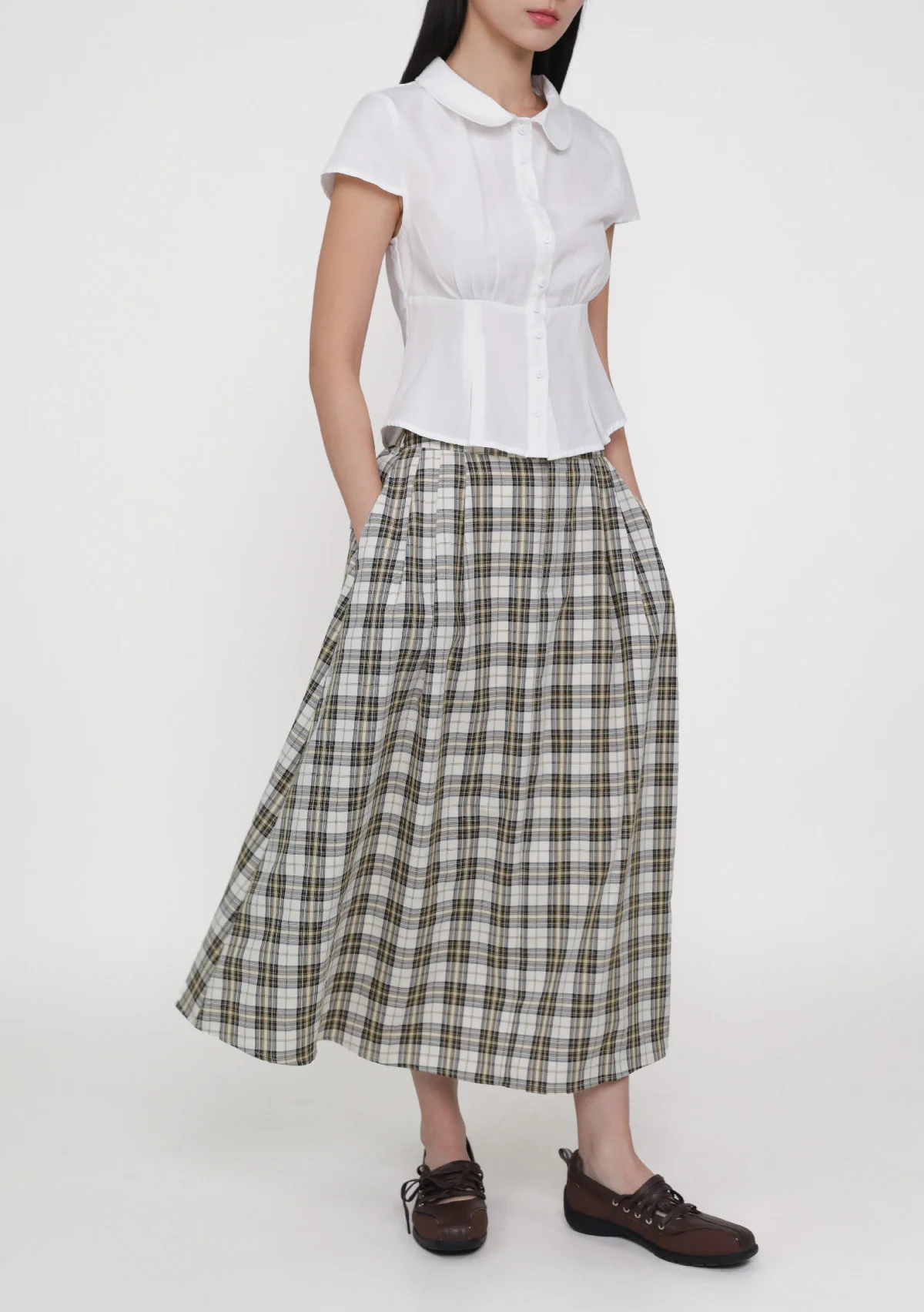 Livvie Pleated Flare Skirt - Image 19
