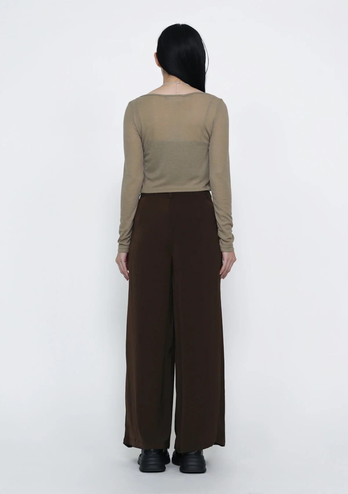 Mino Pleated Wide Leg Pants - Image 20