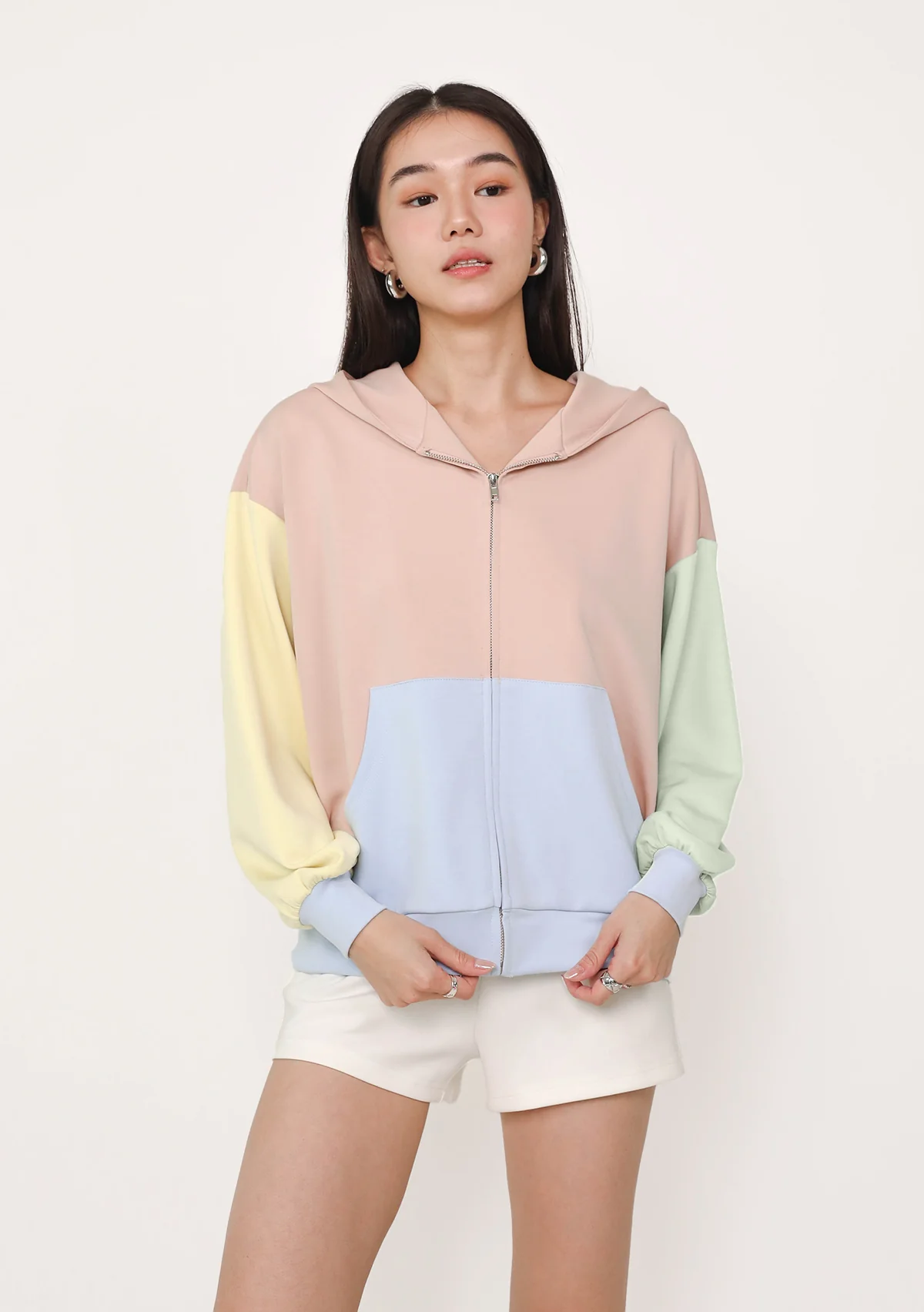 Plush Oversized Zip Up Hoodie (Lyocell) - Image 3