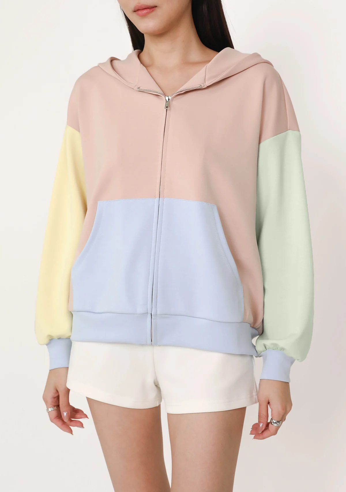 Plush Oversized Zip Up Hoodie (Lyocell) - Image 4