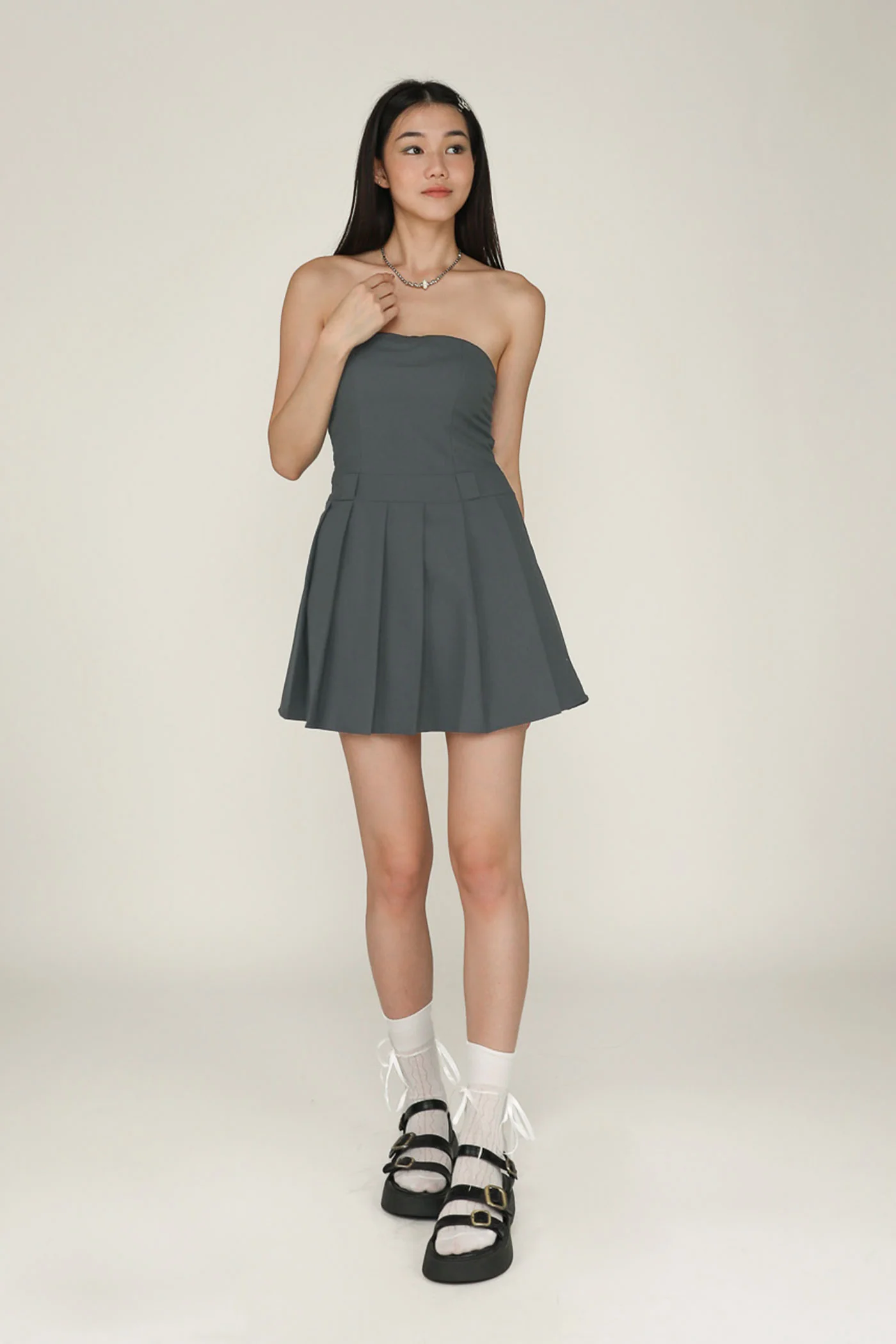 Polene Tube Pleated Padded Romper - Image 13