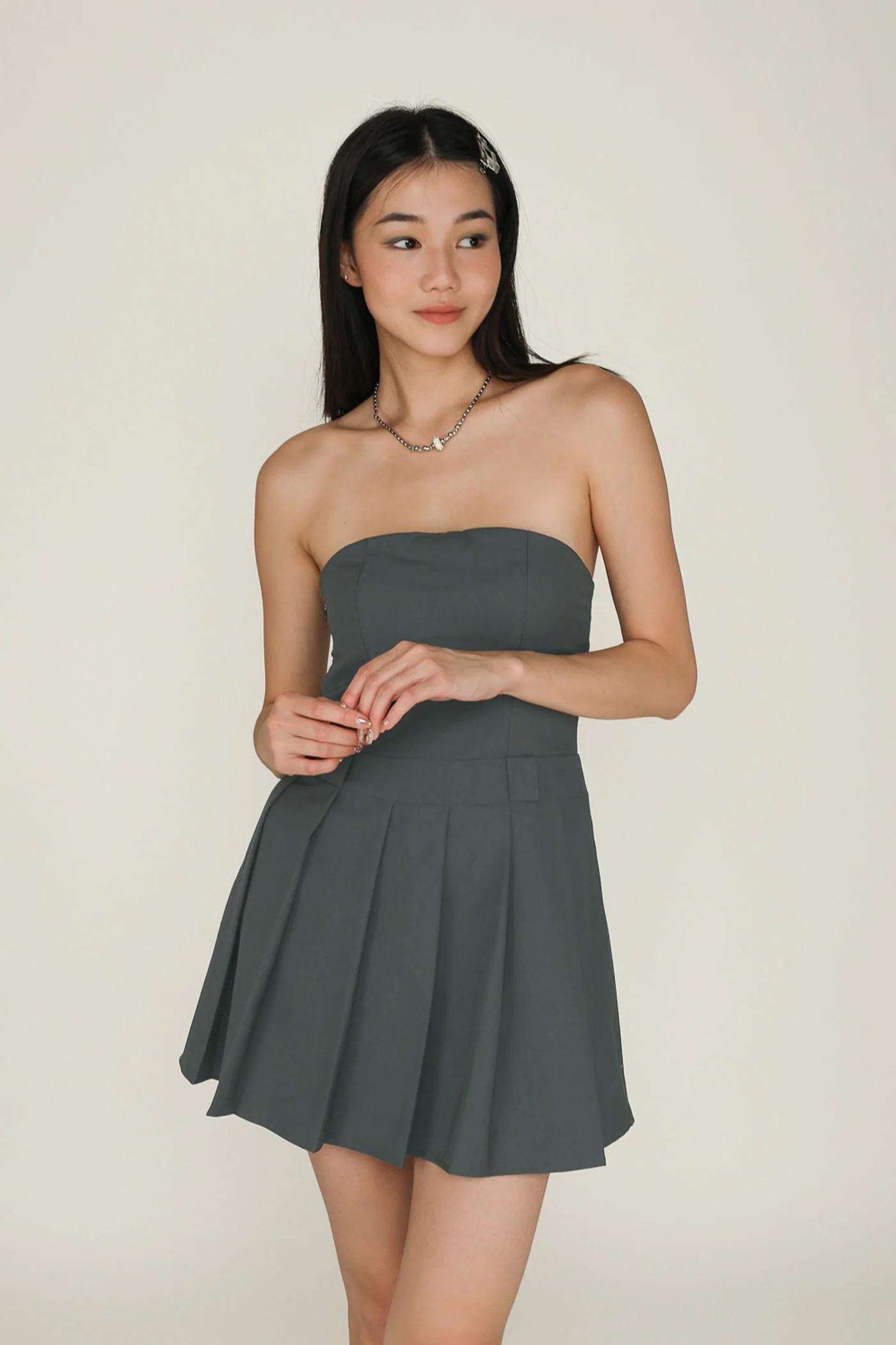 Polene Tube Pleated Padded Romper - Image 8