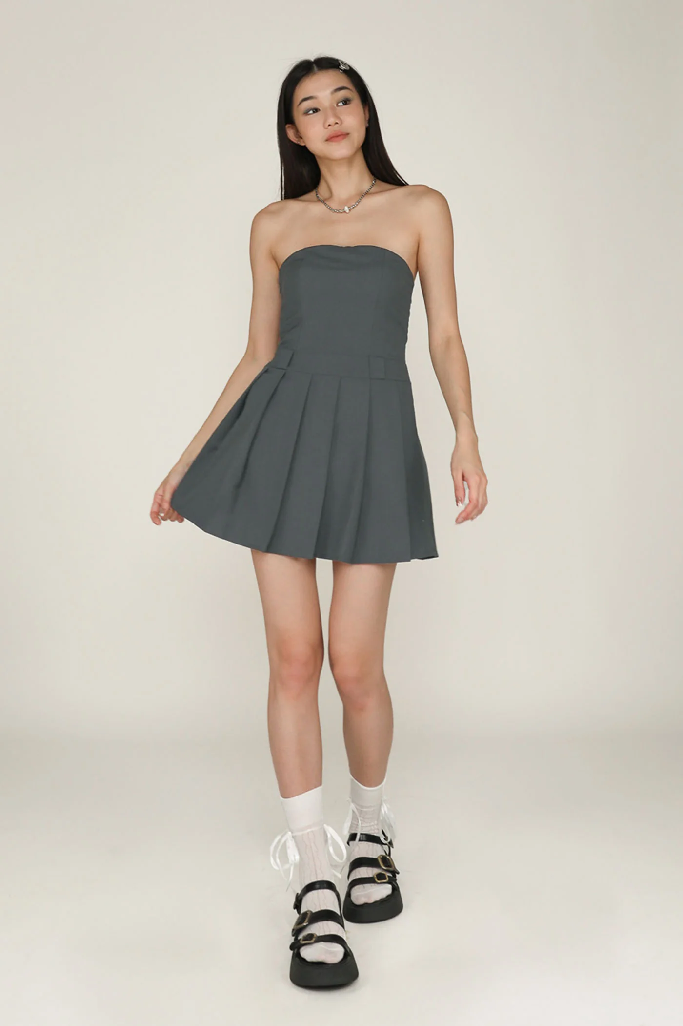 Polene Tube Pleated Padded Romper - Image 9