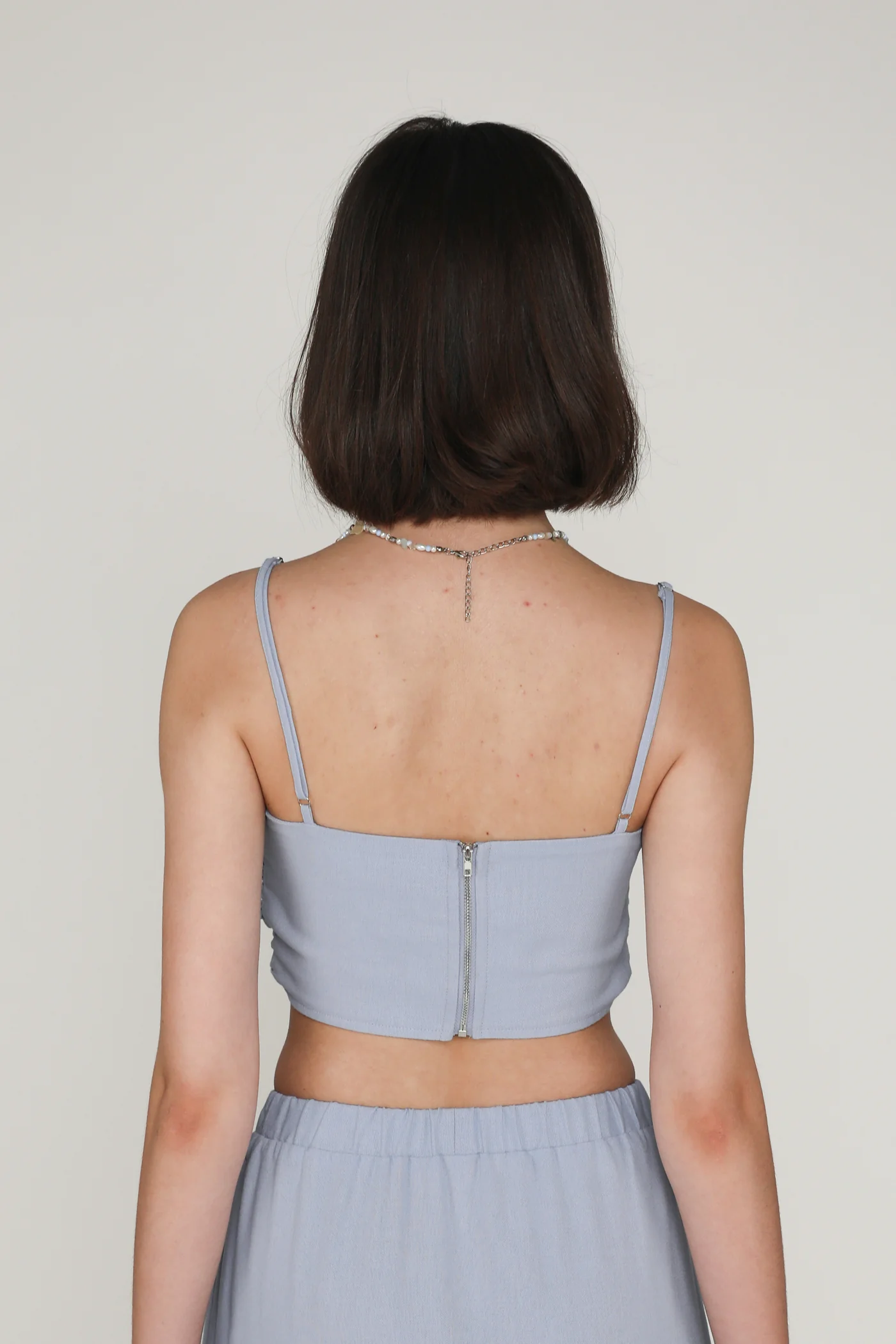 Polina Ruched Linen Crop Top - Image 21