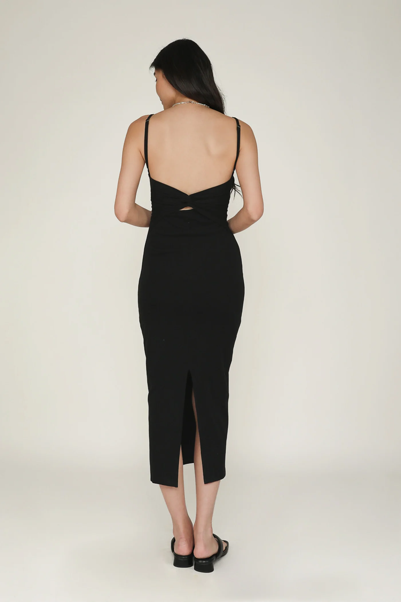 Rachael Knot Back Padded Dress - Image 7