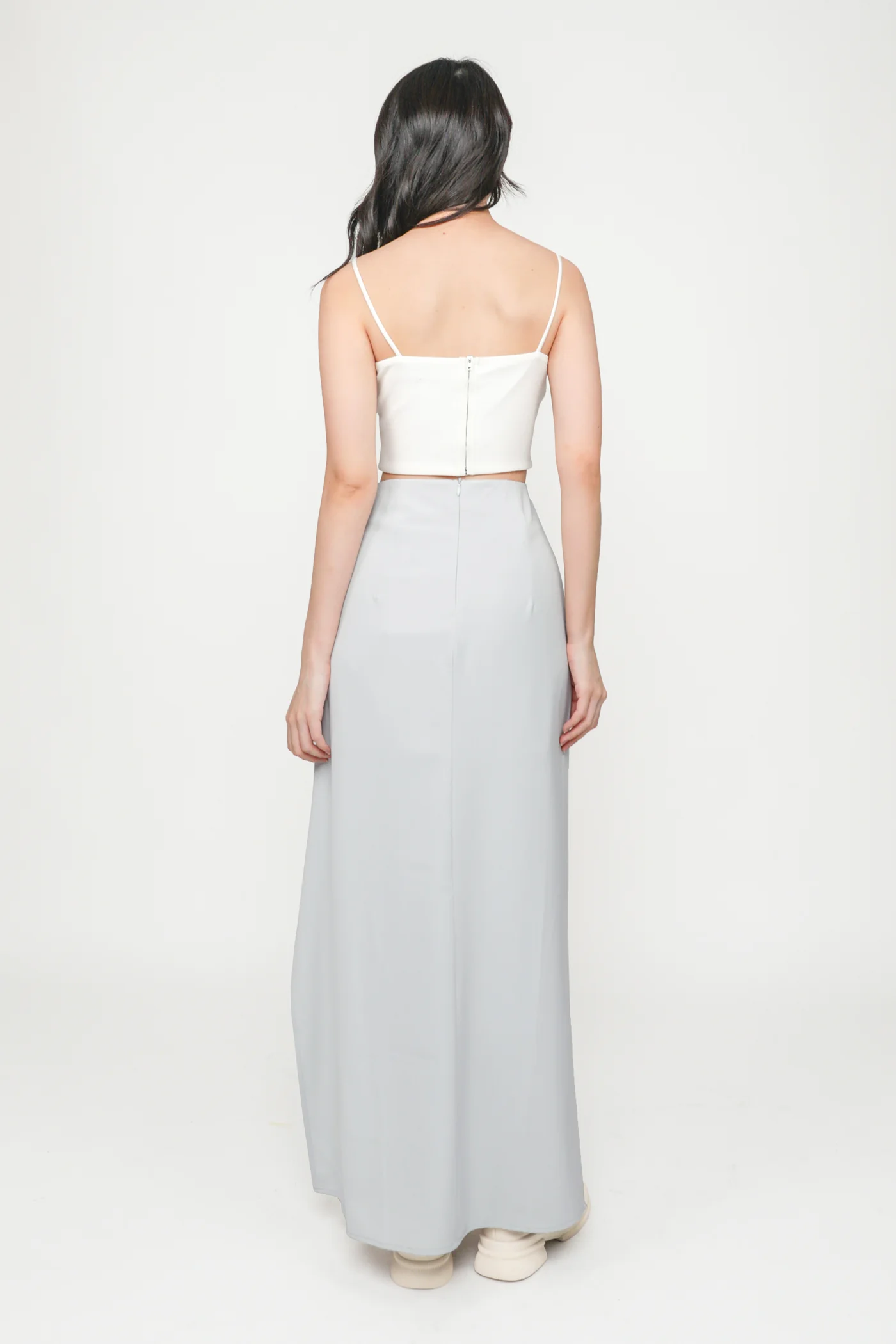Regular Amina Ruched Side Maxi Skirt - Image 10