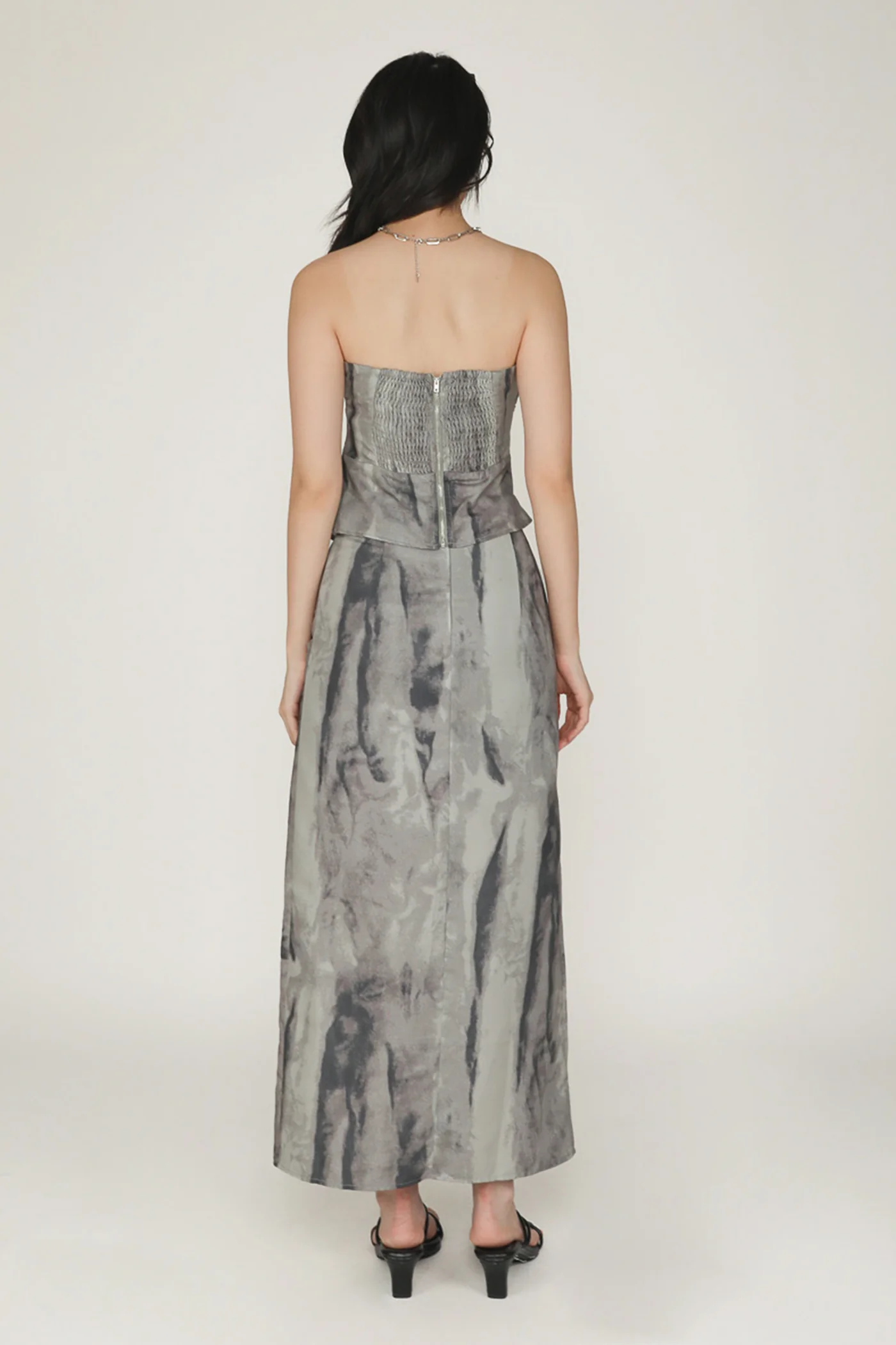 Regular Amina Ruched Side Maxi Skirt - Image 22