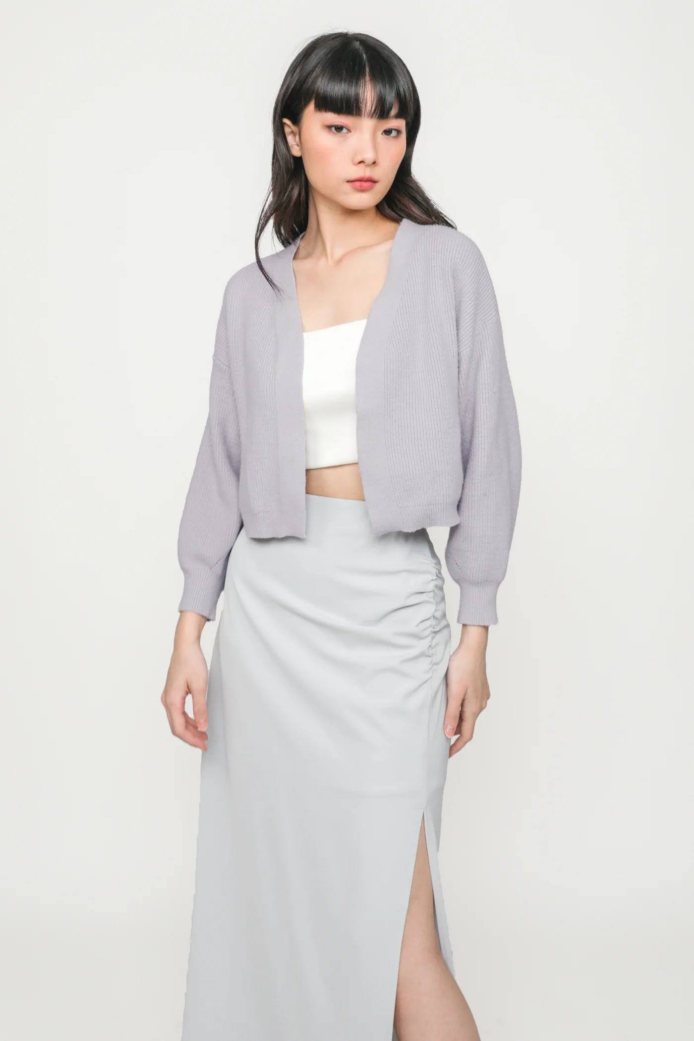 Regular Amina Ruched Side Maxi Skirt - Image 8