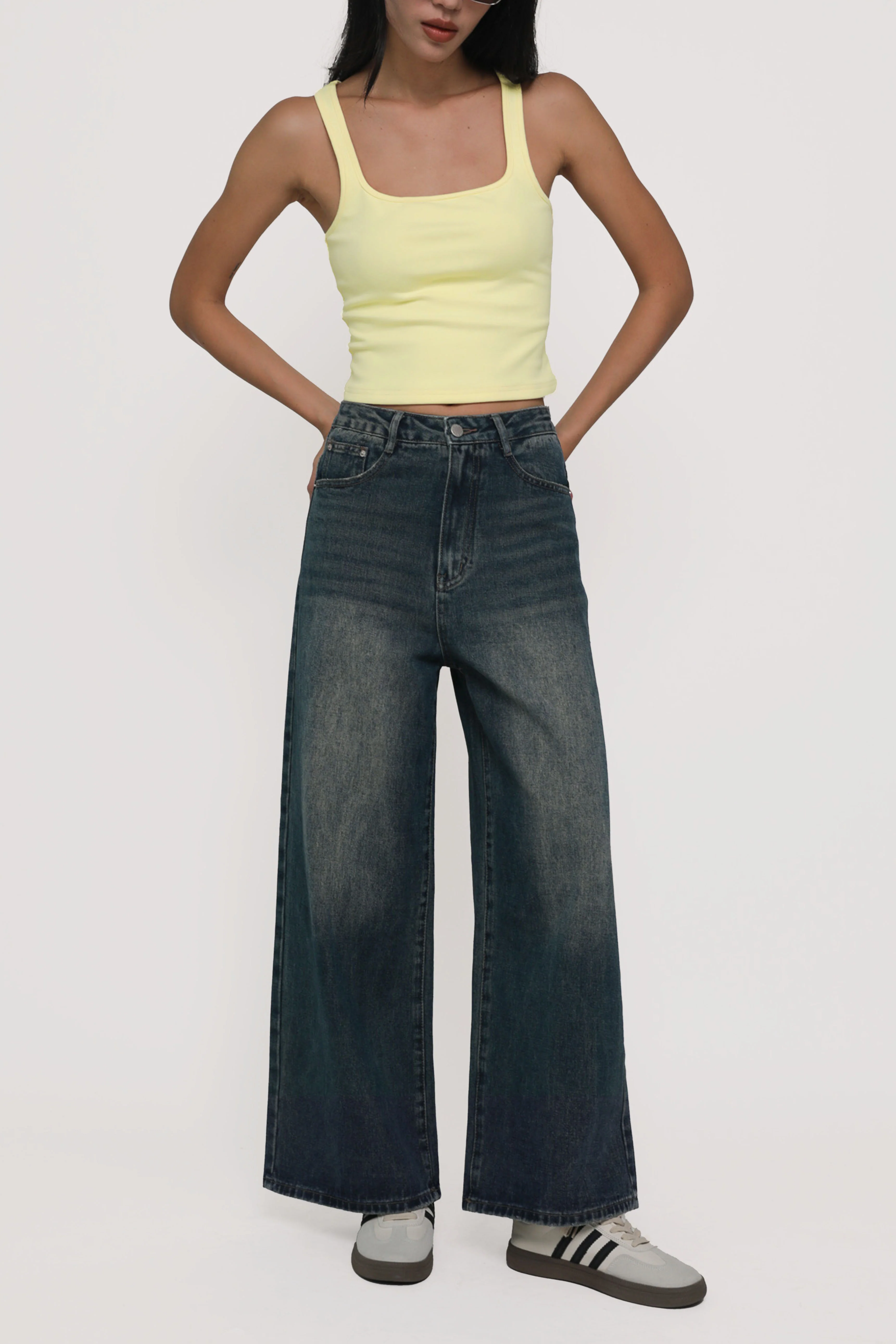 Regular Benjamin Wide Leg Denim Jeans - Image 16