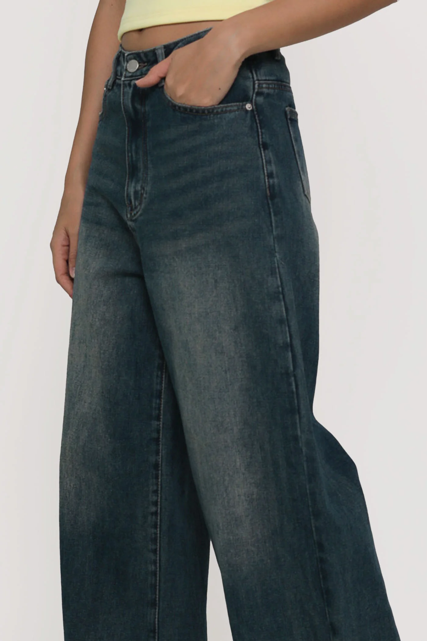 Regular Benjamin Wide Leg Denim Jeans - Image 17